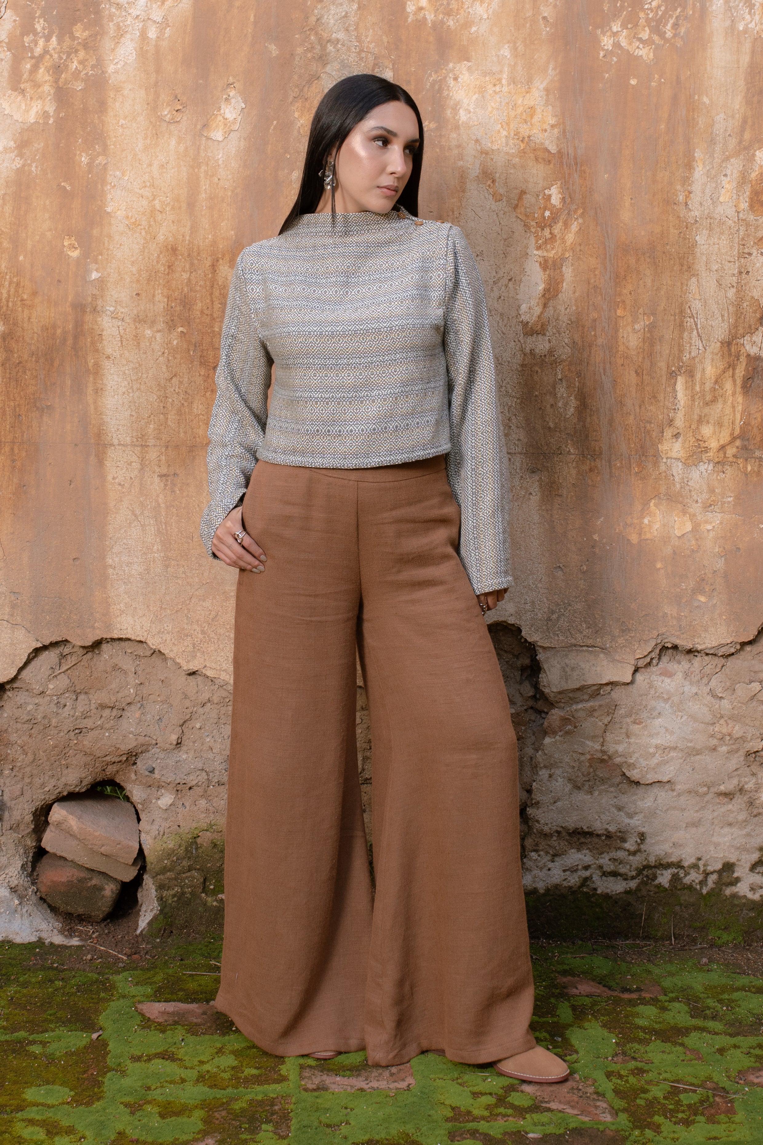 Pantalón Fluido Terracota
