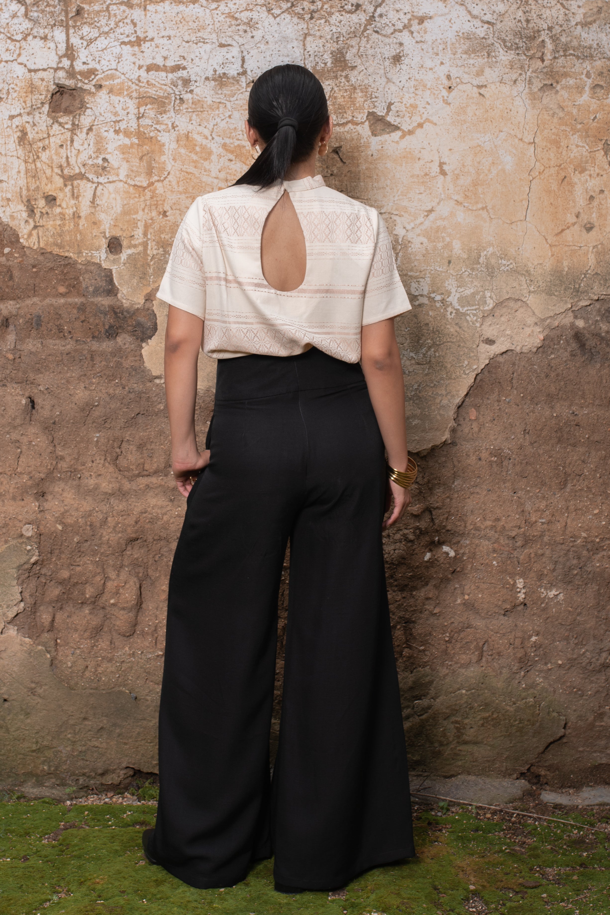 Pantalón Fluido Negro