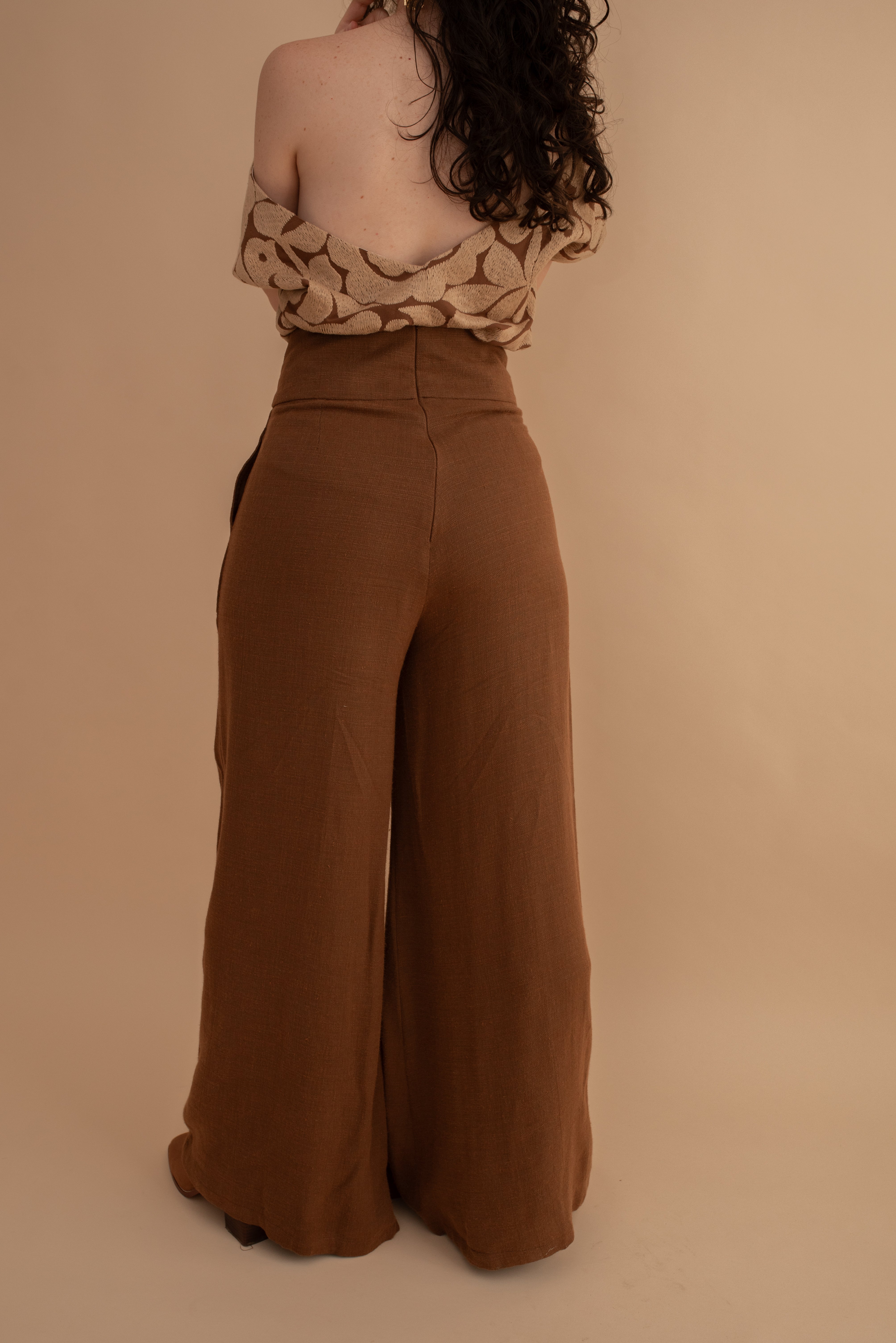 Pantalón Fluido Terracota