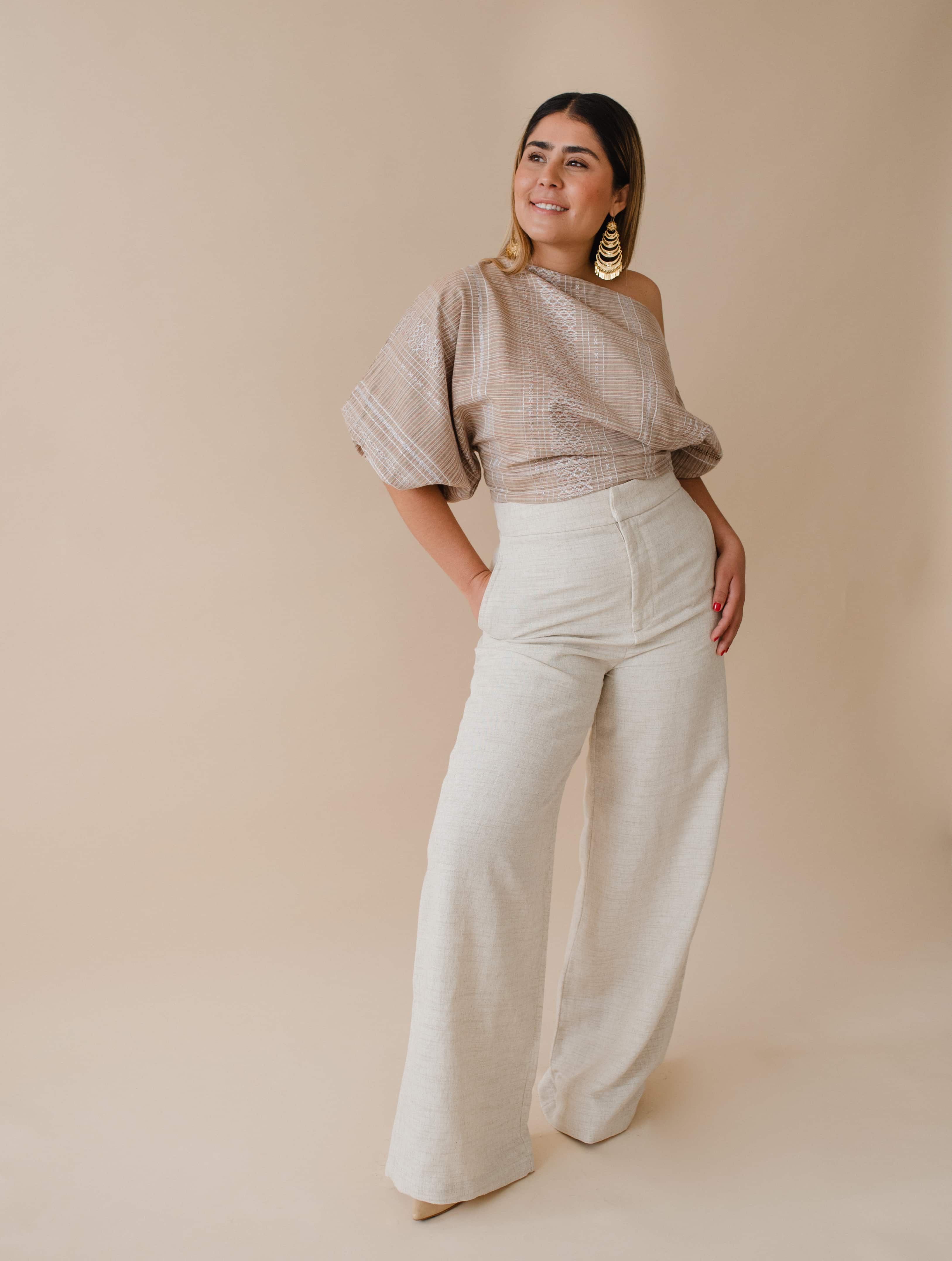 Acceptance Linen Bone Jasper Trousers