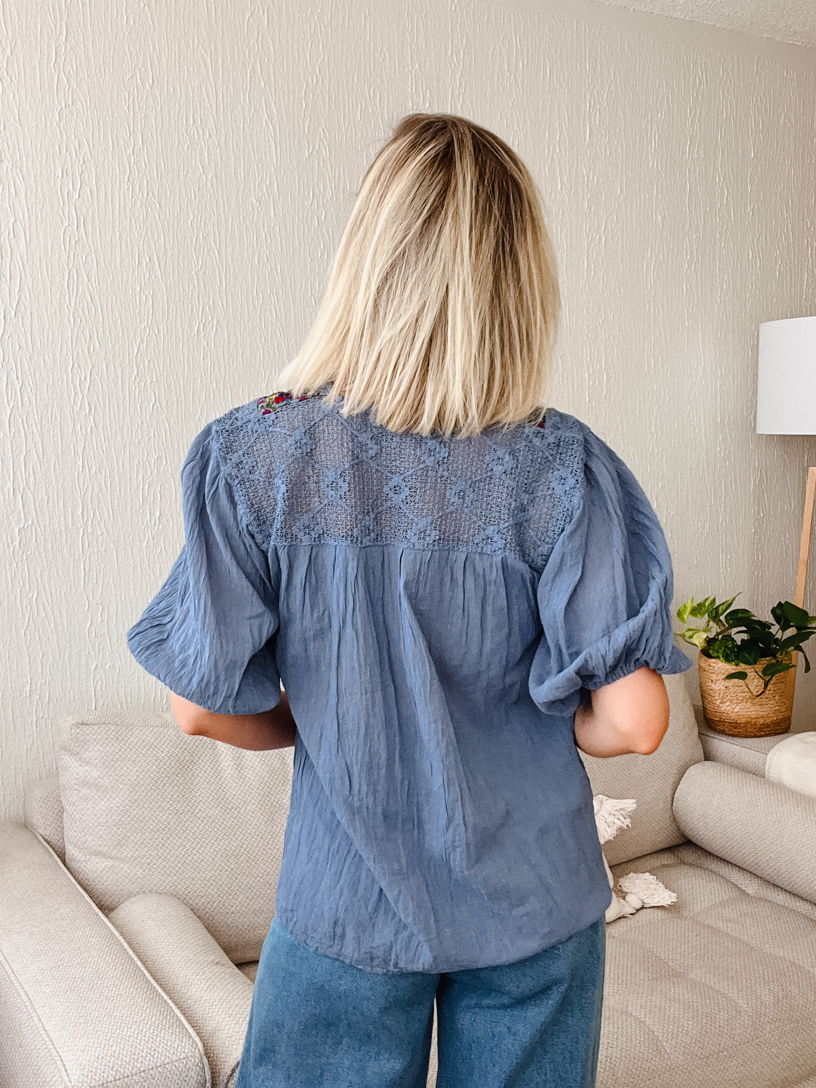 San Antonia blouse with sleeves