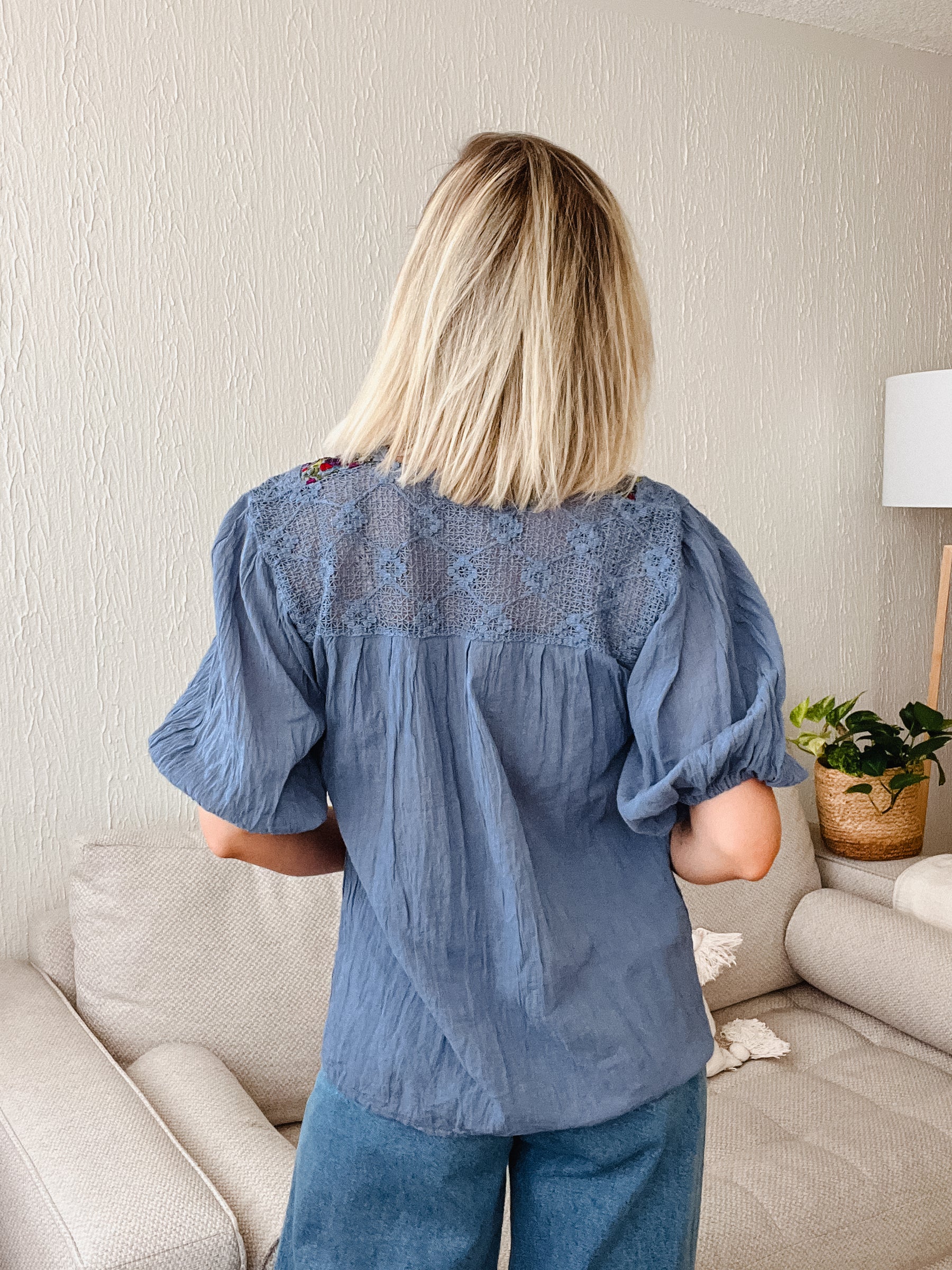 Blusa San Antonia con manga