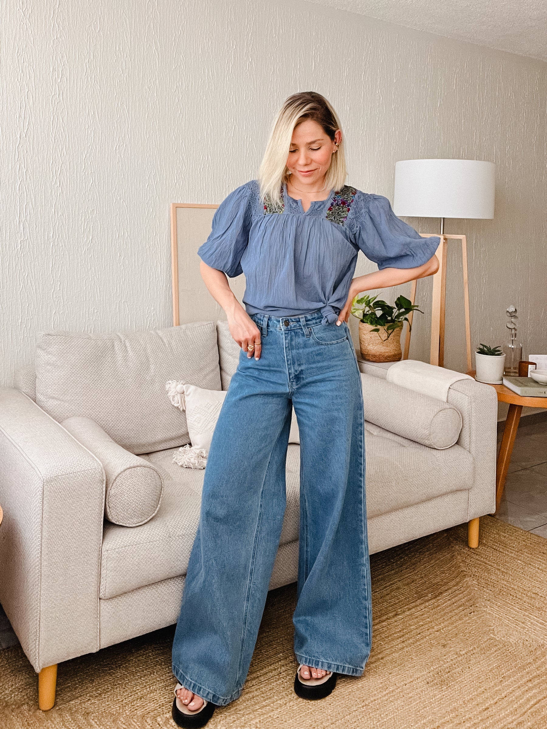 Blusa San Antonia con manga