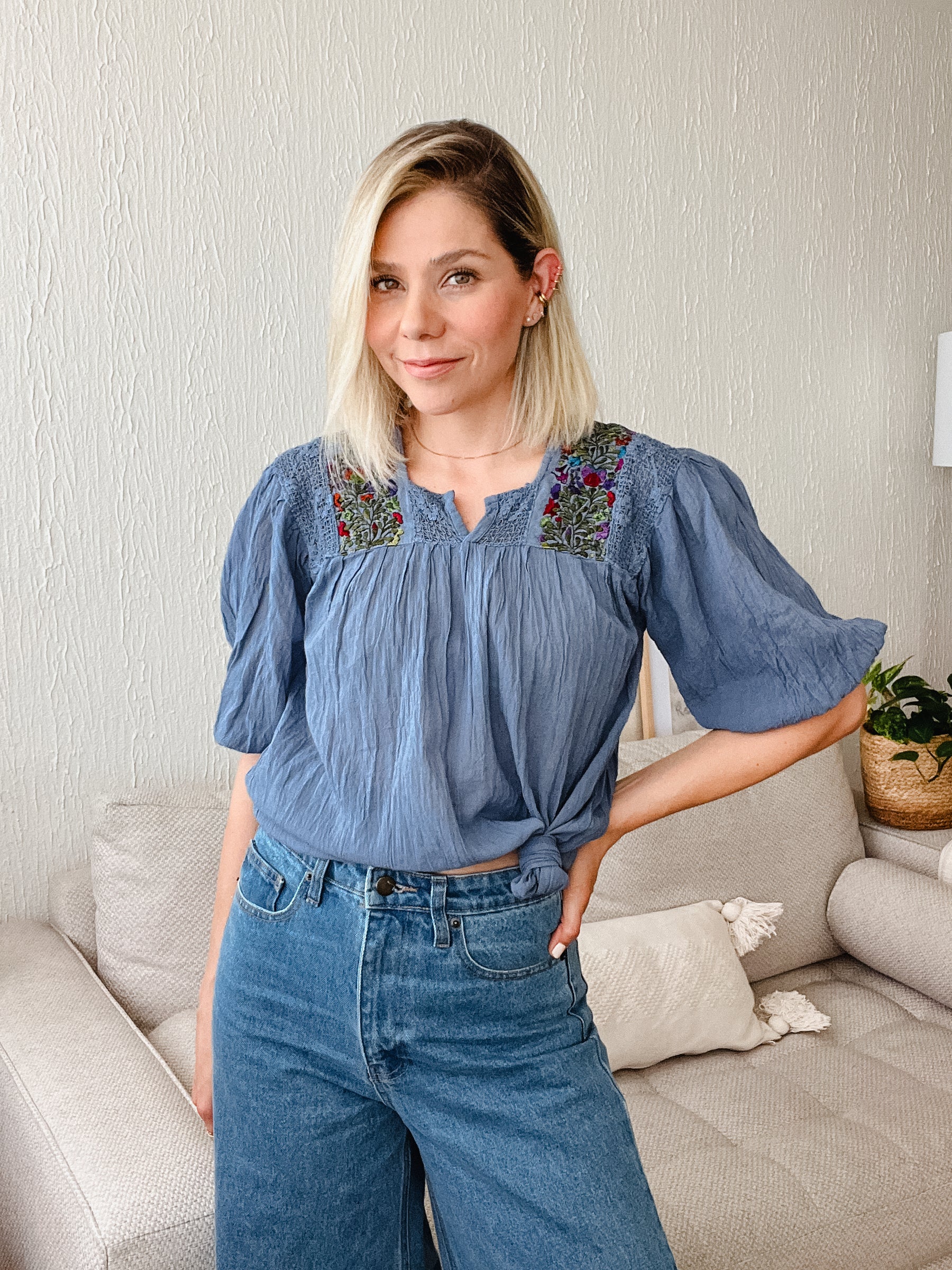 Blusa San Antonia con manga