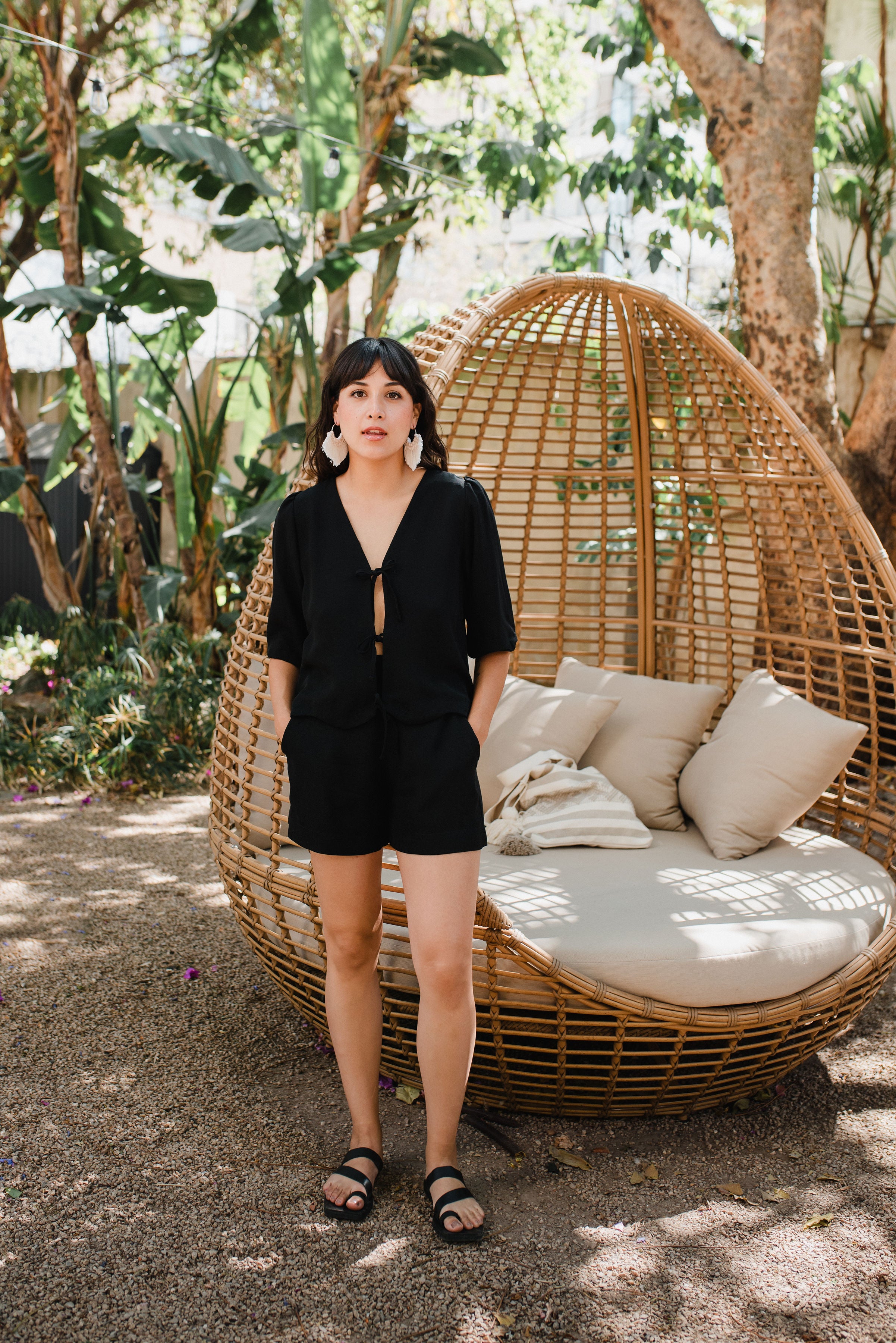 Black Spring Shorts
