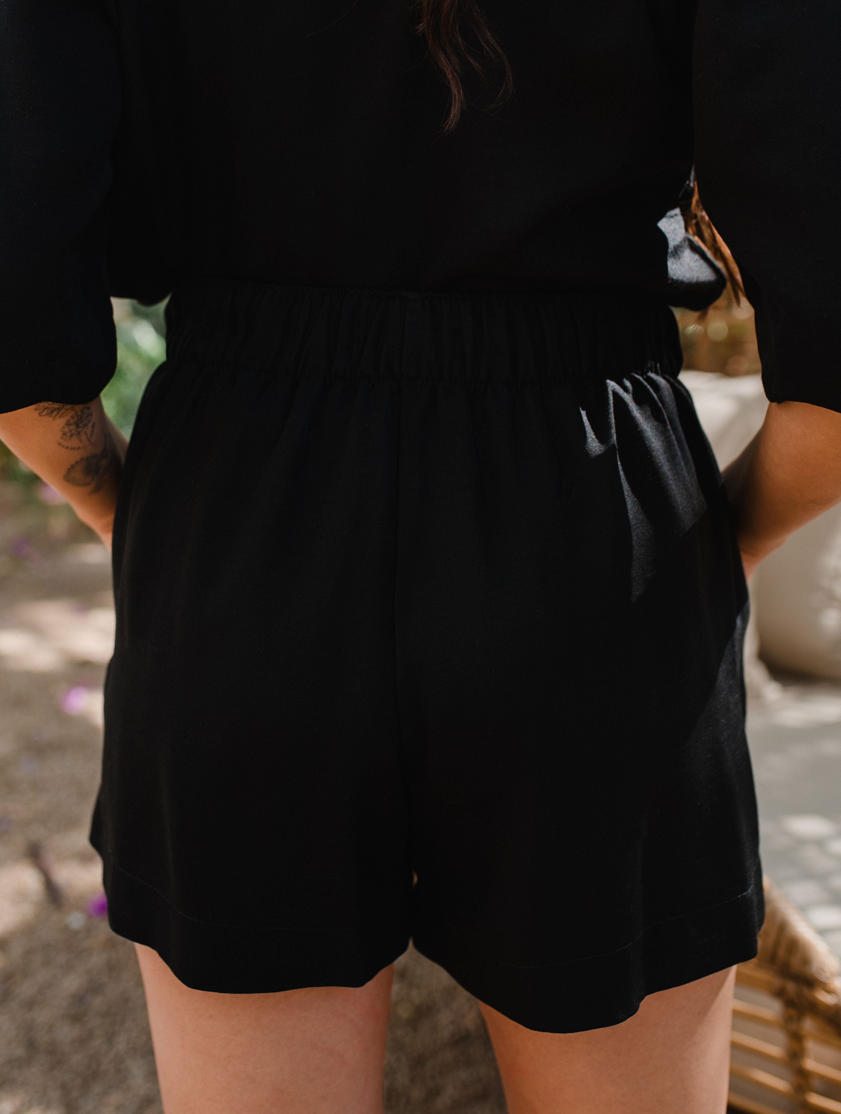 Black Spring Shorts