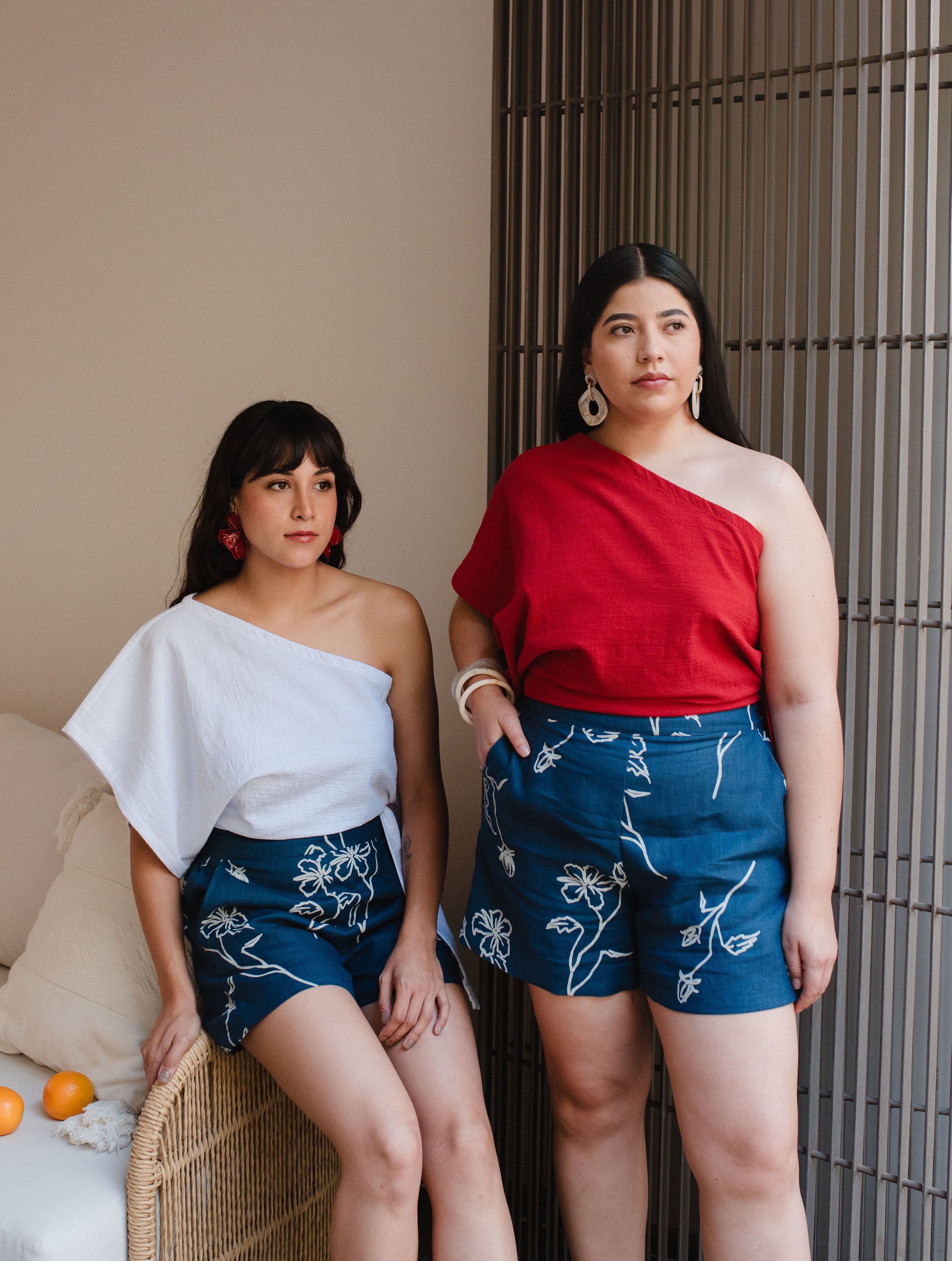Linen Waves Shorts