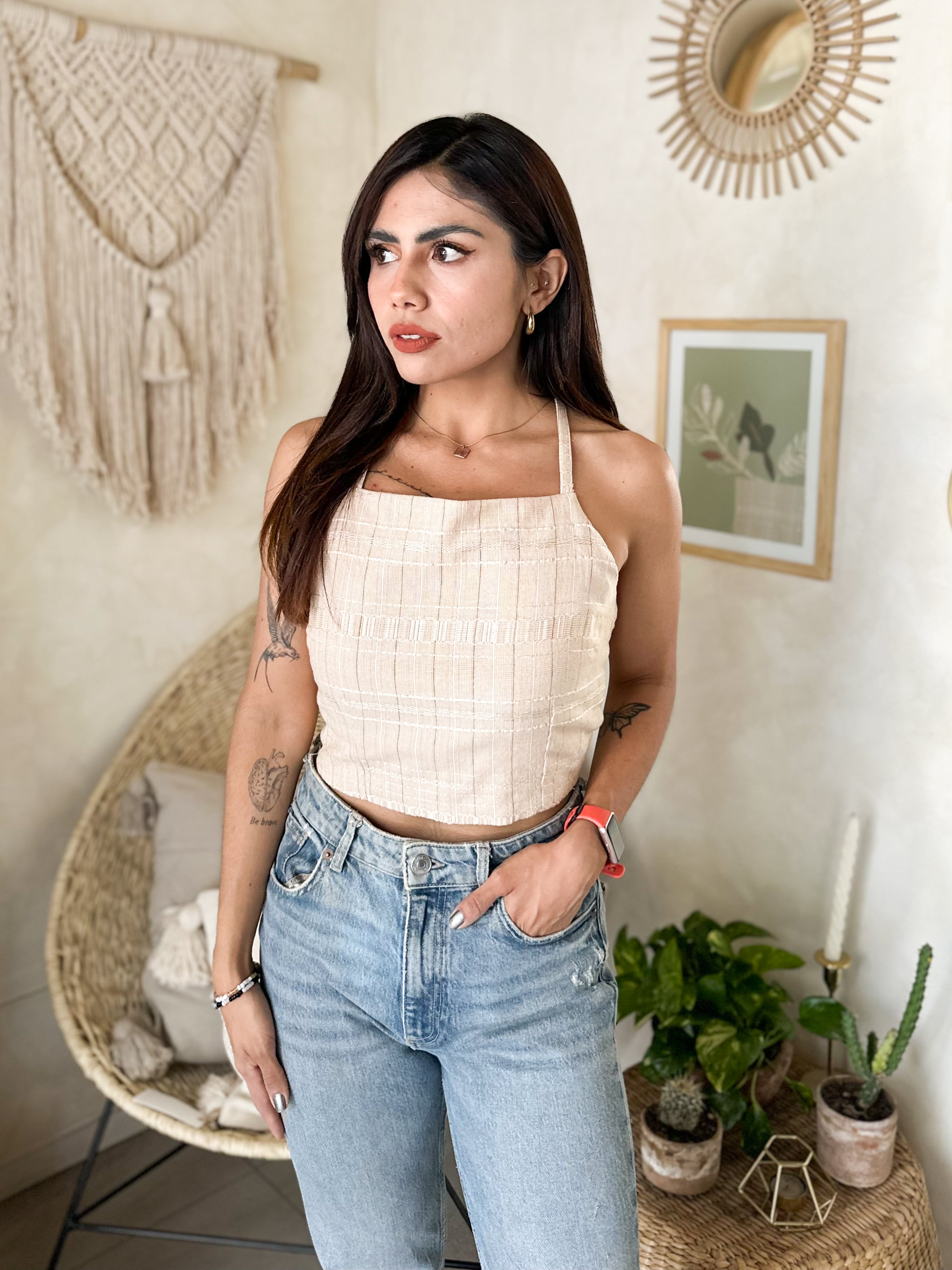 Crop Top Verano Telar