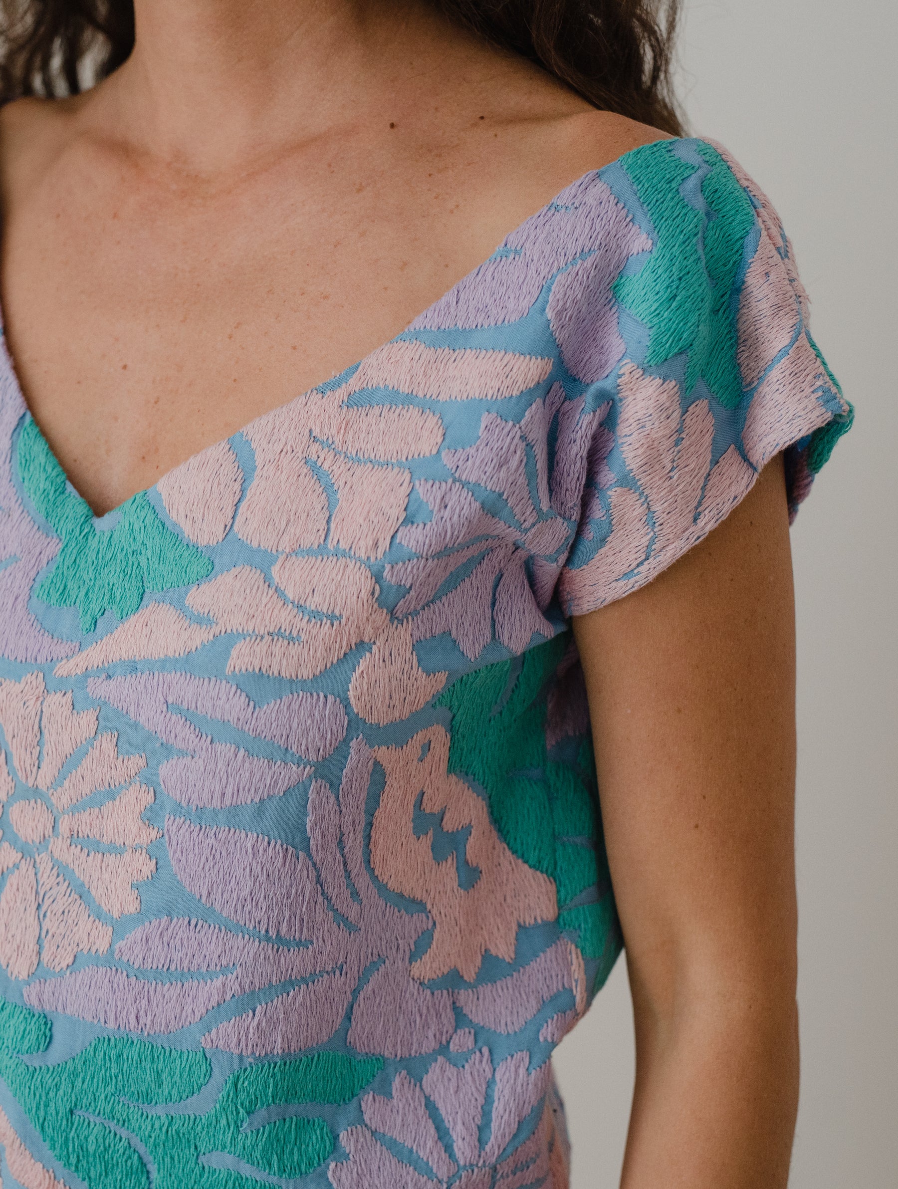 Jalapa V Blue / Lilac Blouse