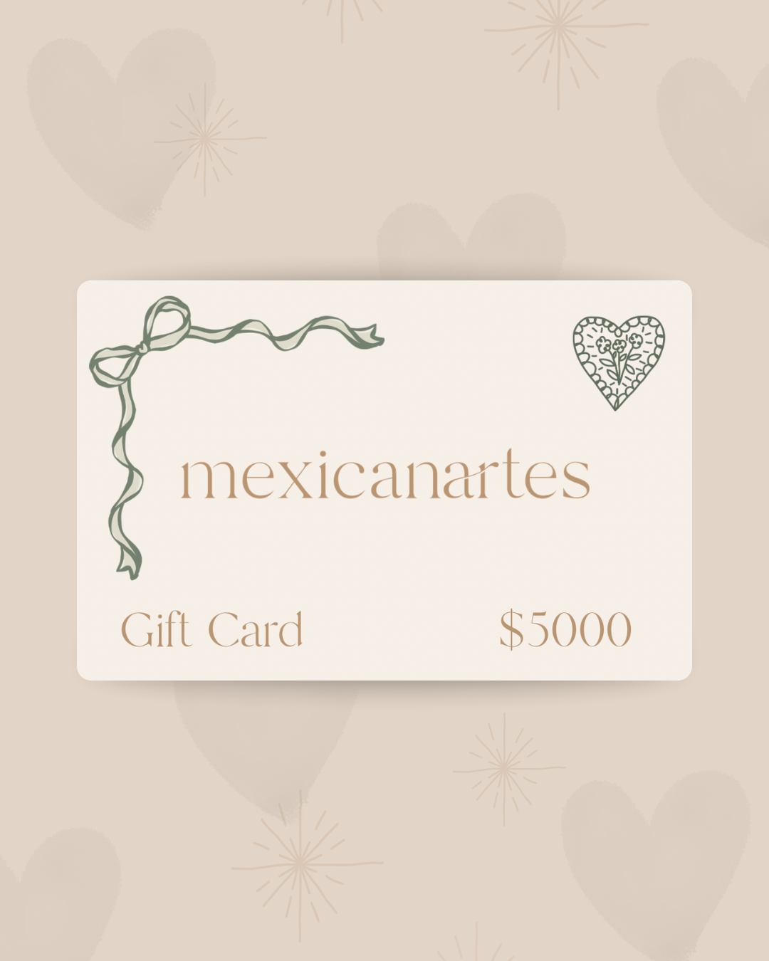 Tarjeta de Regalo $5,000