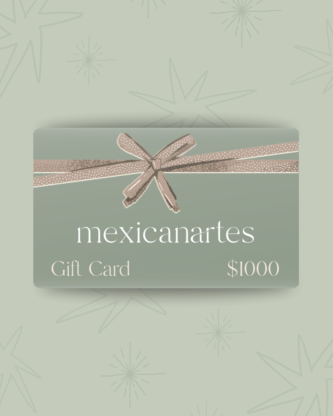 Tarjeta de Regalo $1,000