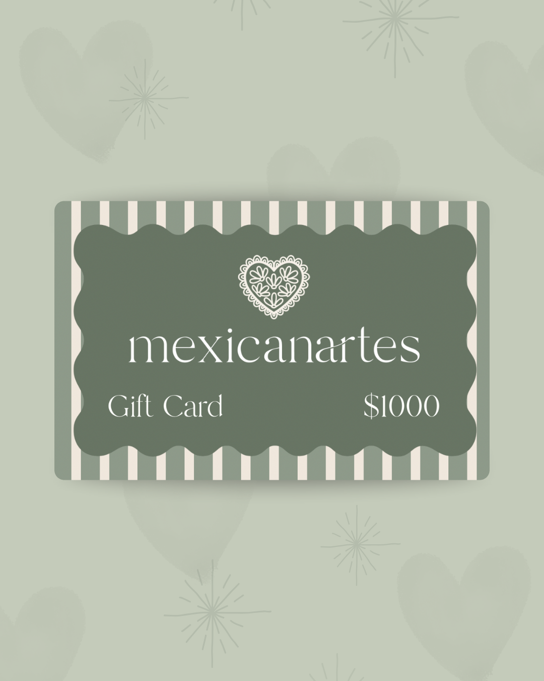 Tarjeta de Regalo $1,000