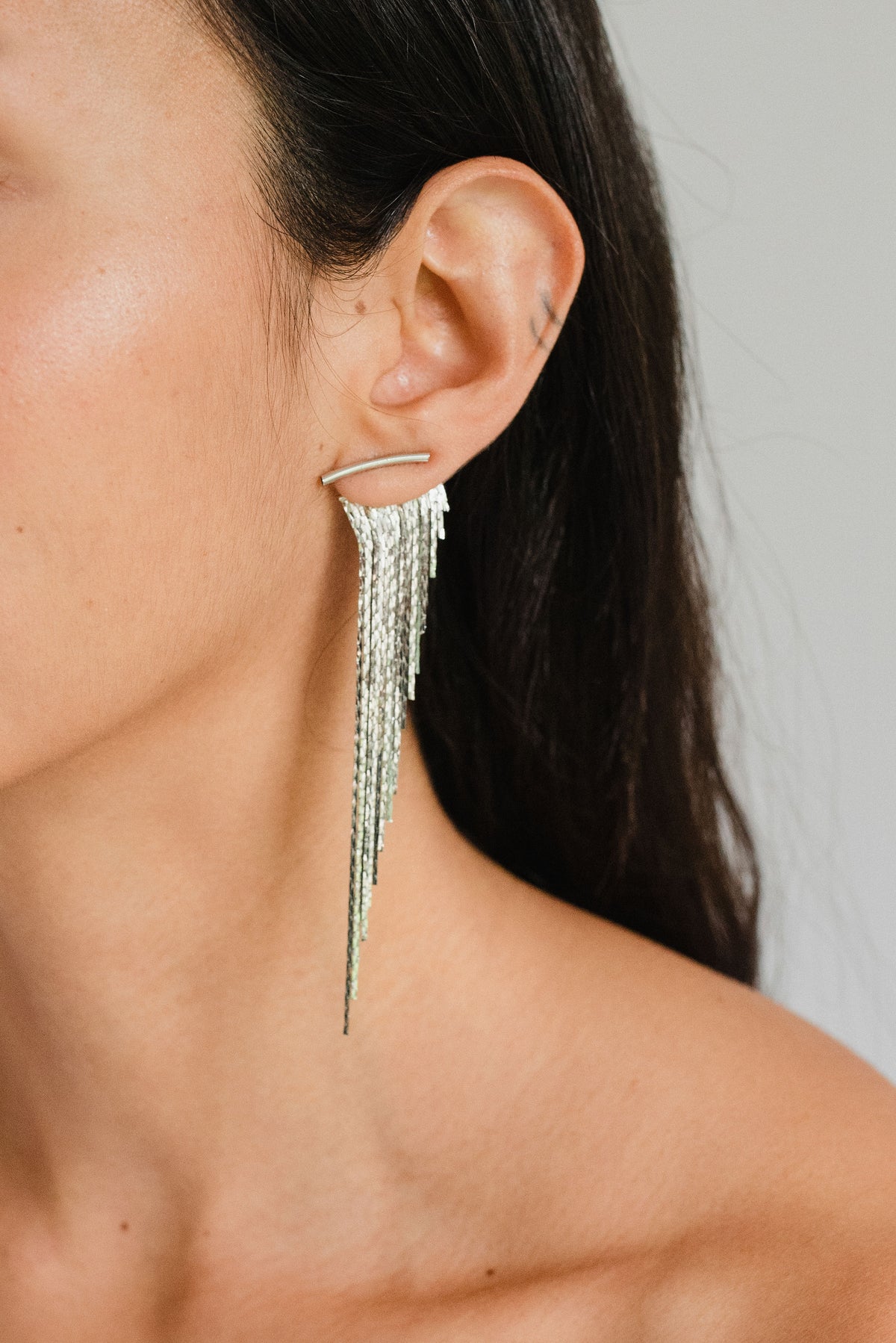 Aretes Cascada Plata D20