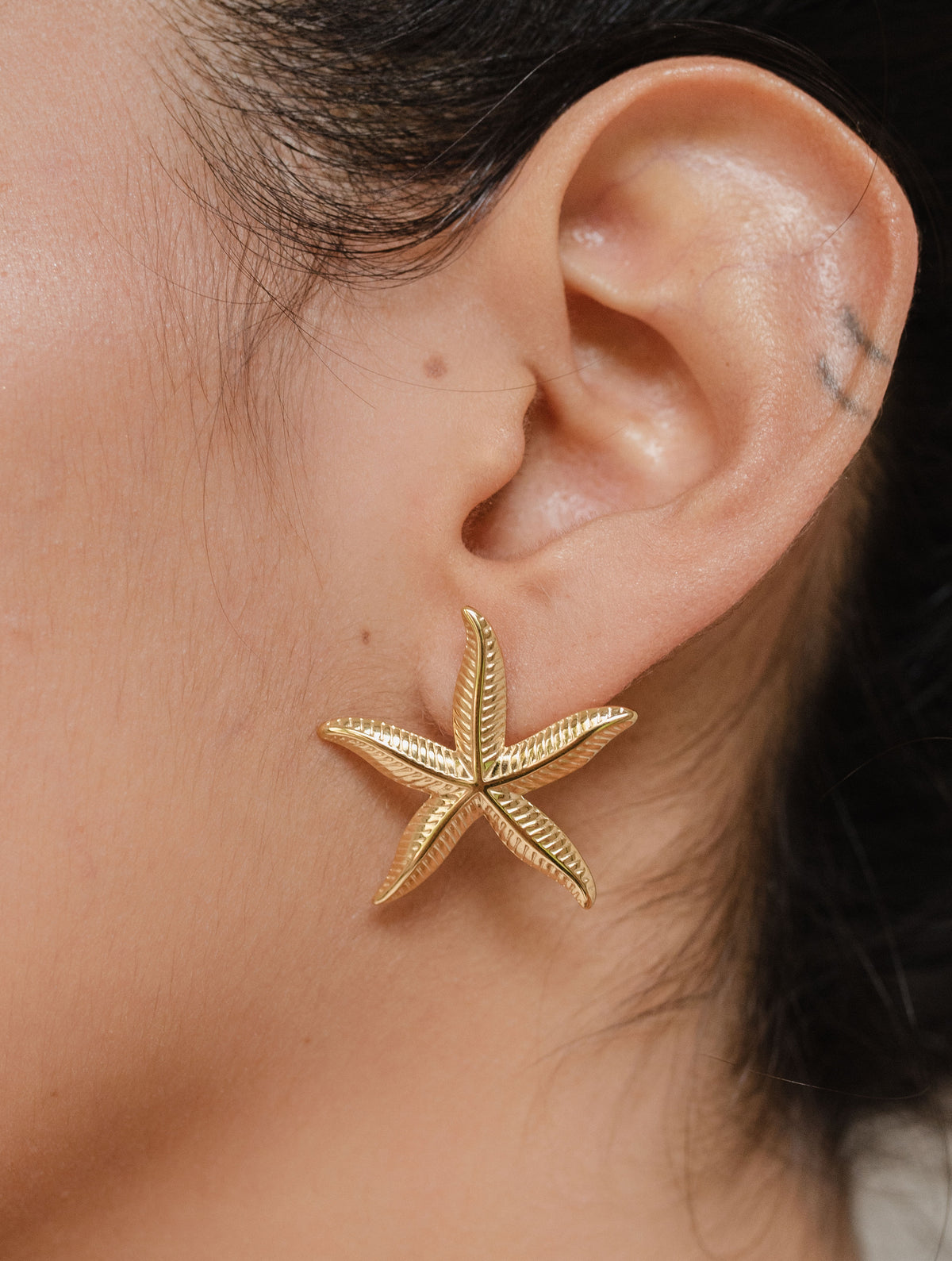 Aretes Estrella de Mar Dorados D21