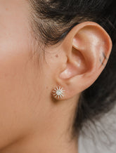 Aretes Luna y Estrella Plata D14
