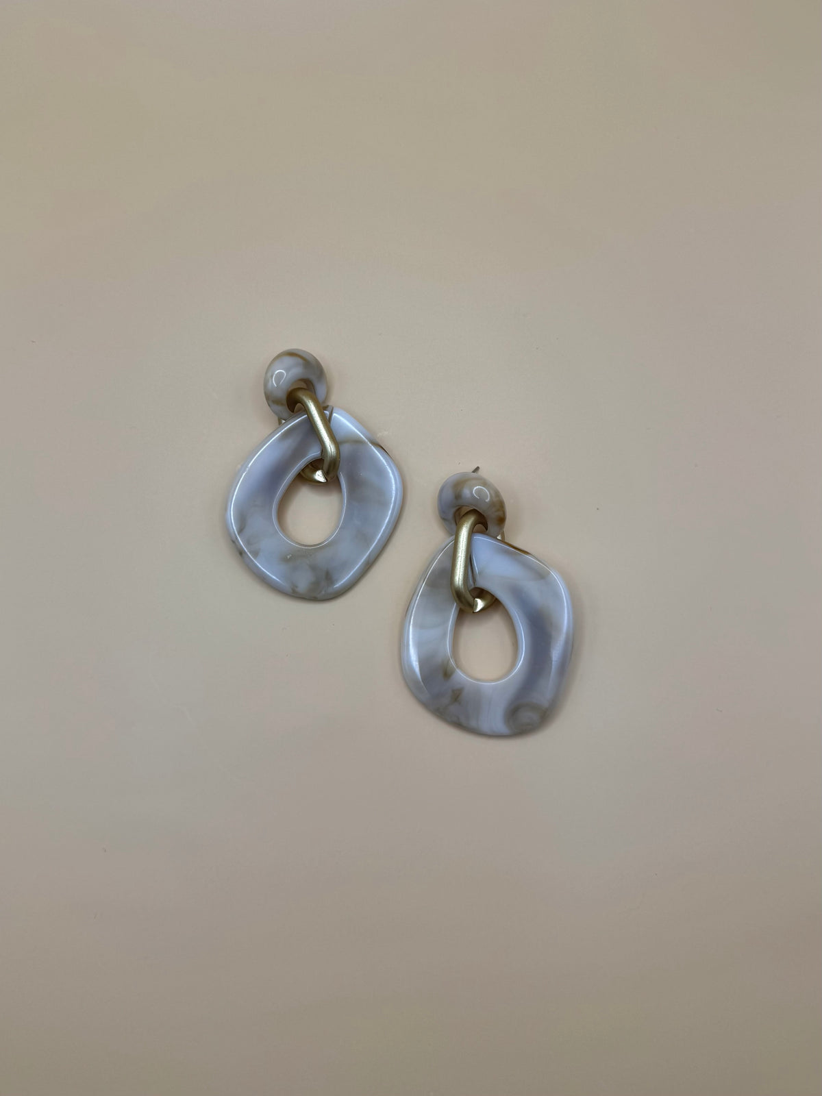 Aretes Marmol Cuadrados M9