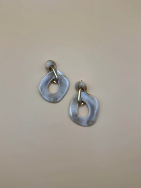 Aretes Marmol Cuadrados M9