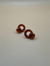 Aretes Mini Carey Oscuro M15