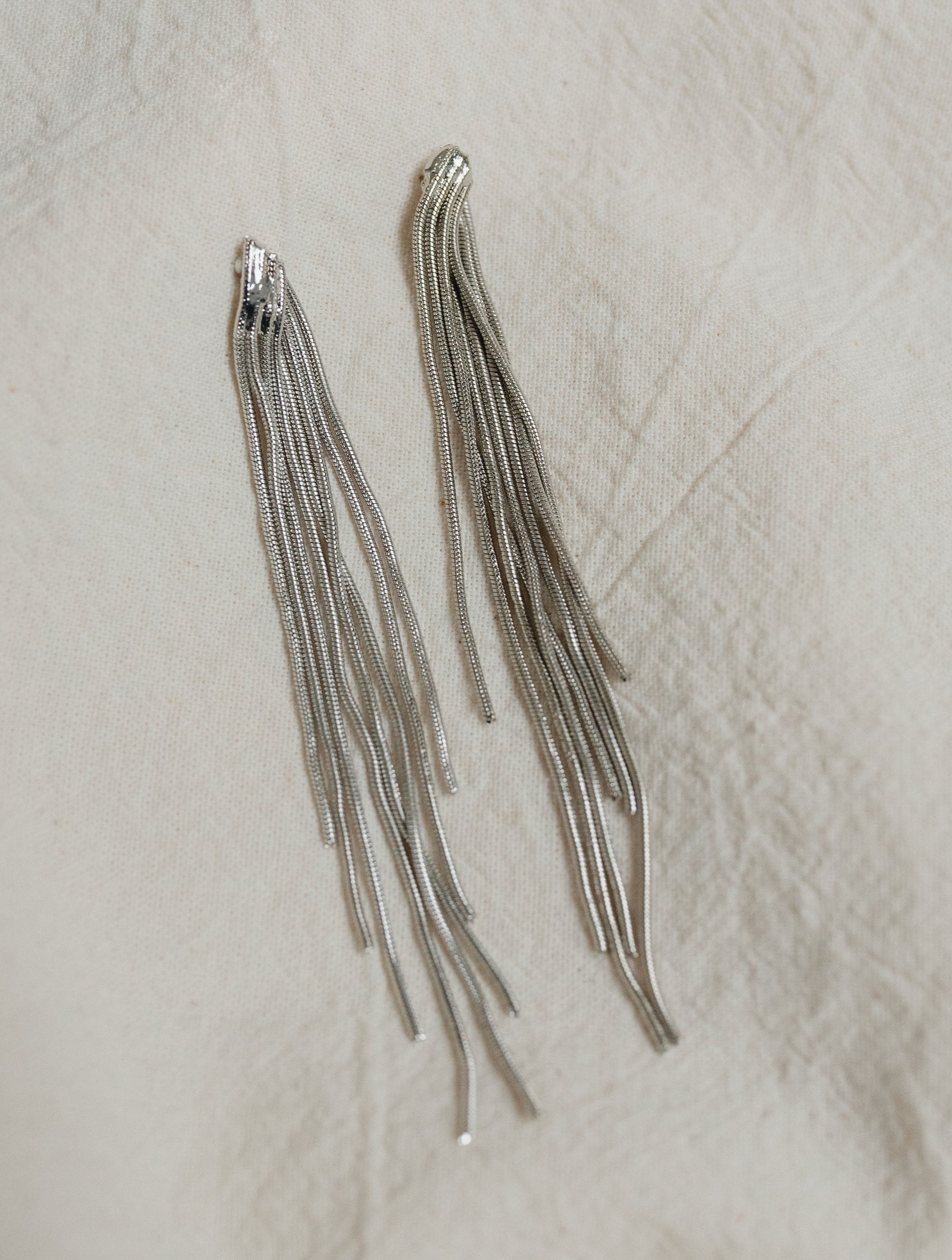 Aretes Tiras Plata D18