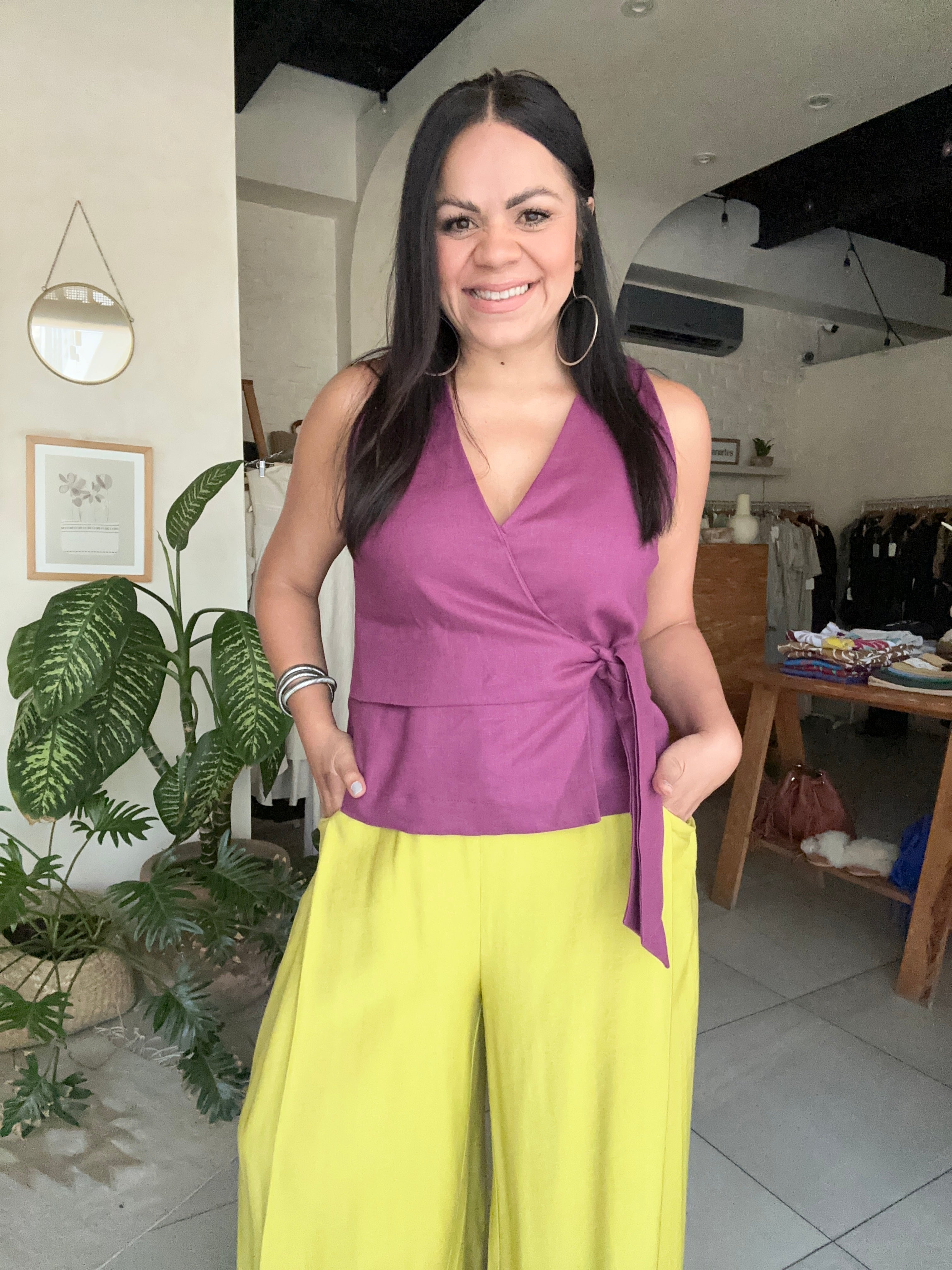 Blusa Cruzada Equilibrio Bugambilia
