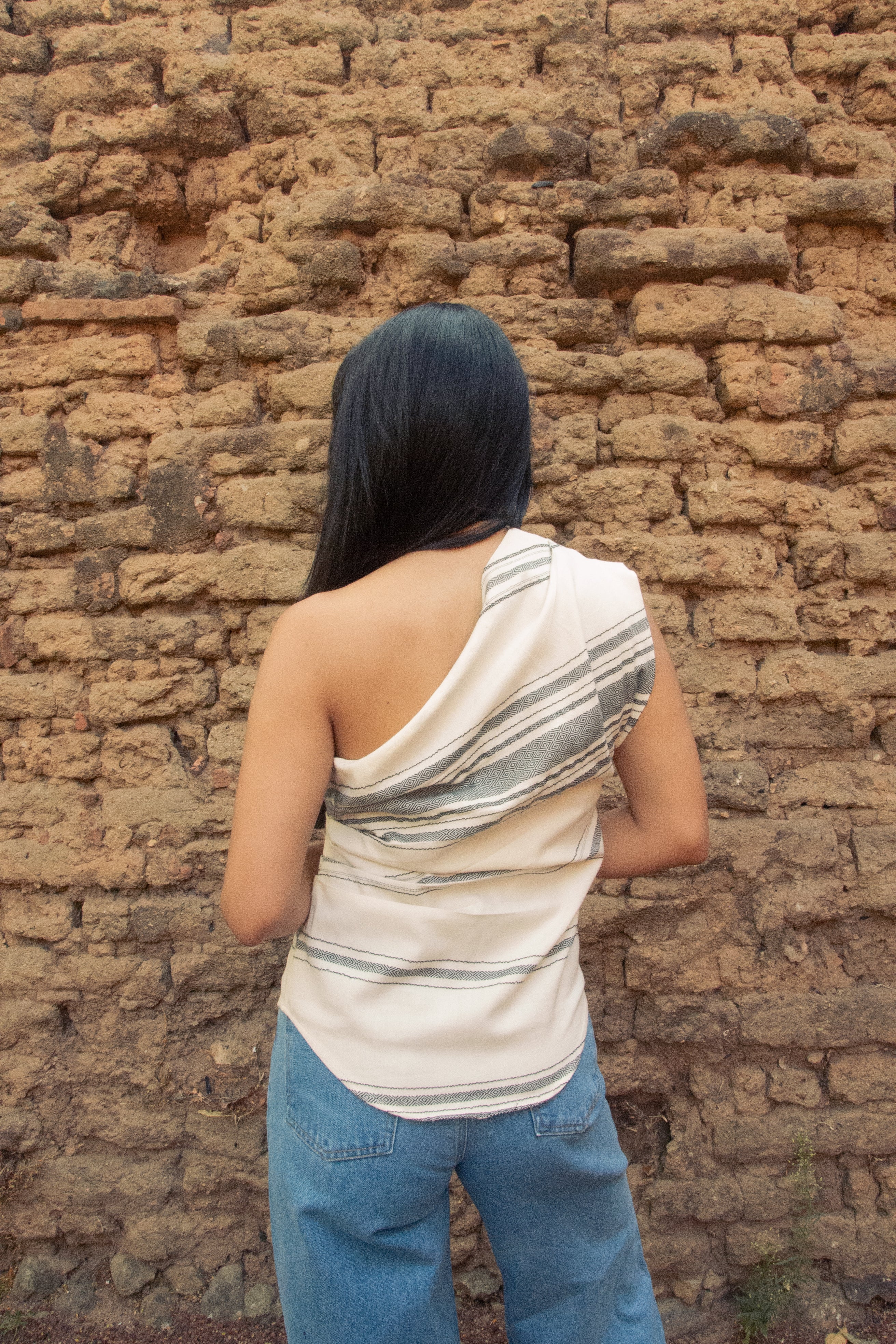 Esperanza Bone/Black Blouse