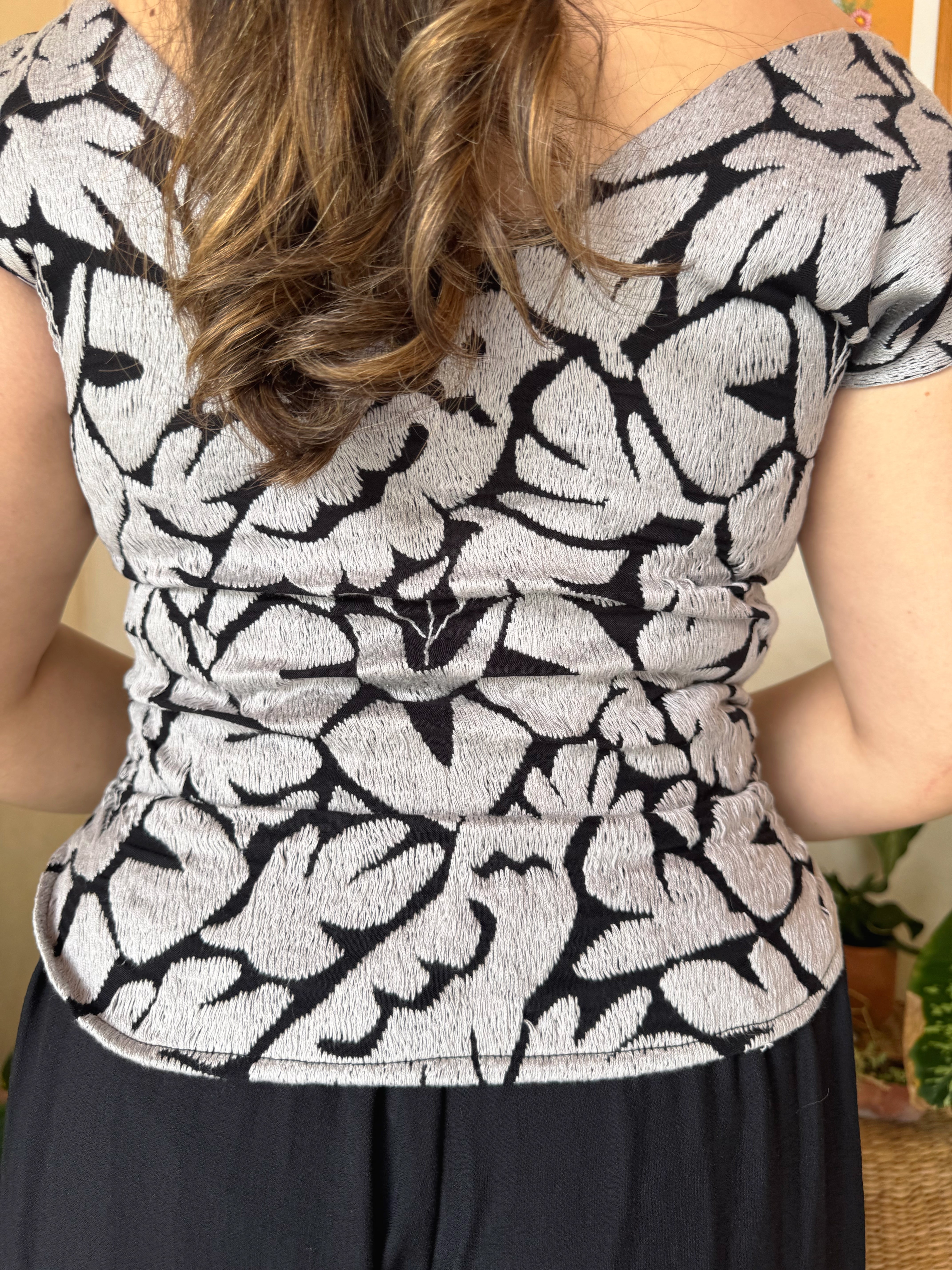Purple Jalapa V-Neck Blouse
