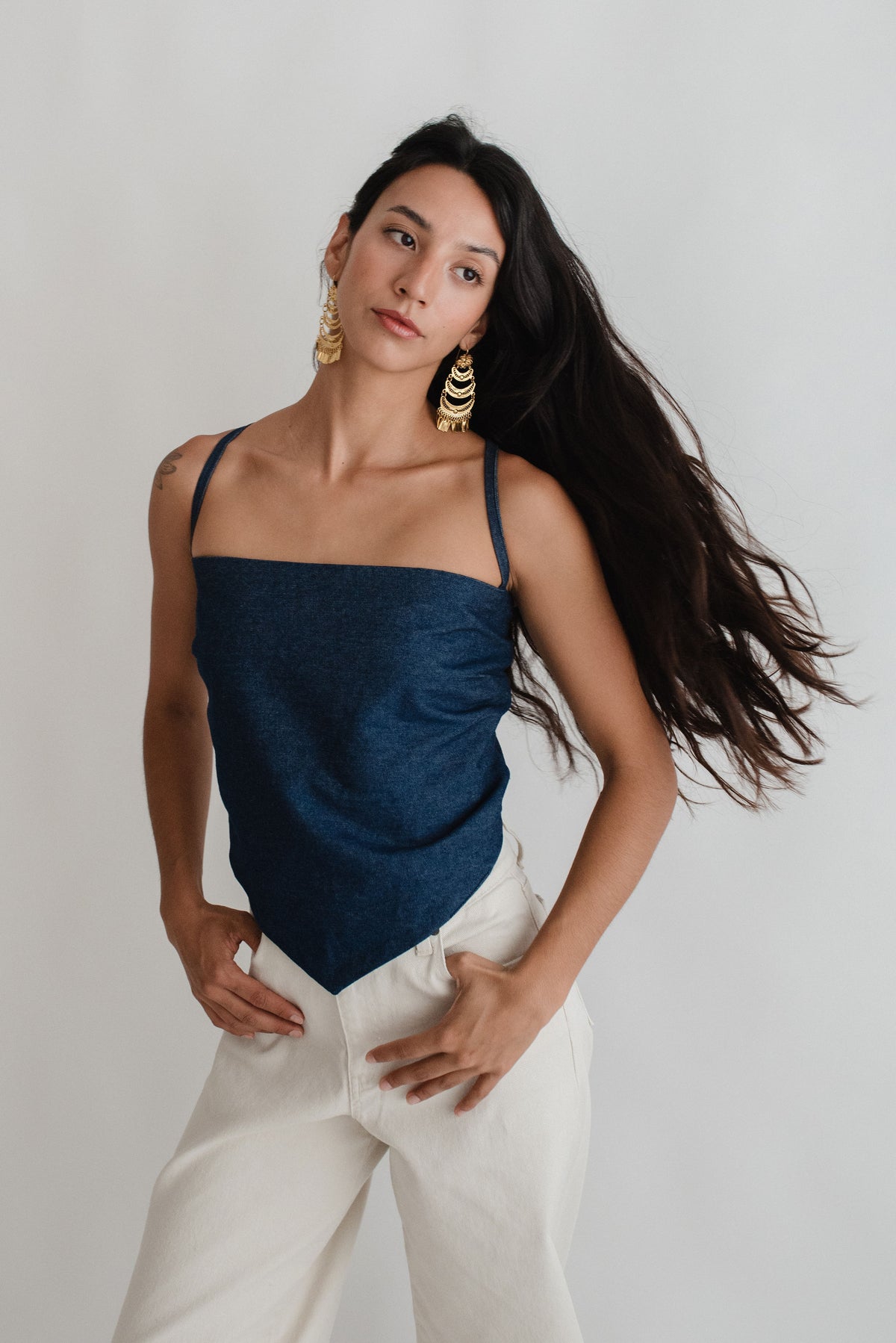Blusa Paliacate Mezclilla