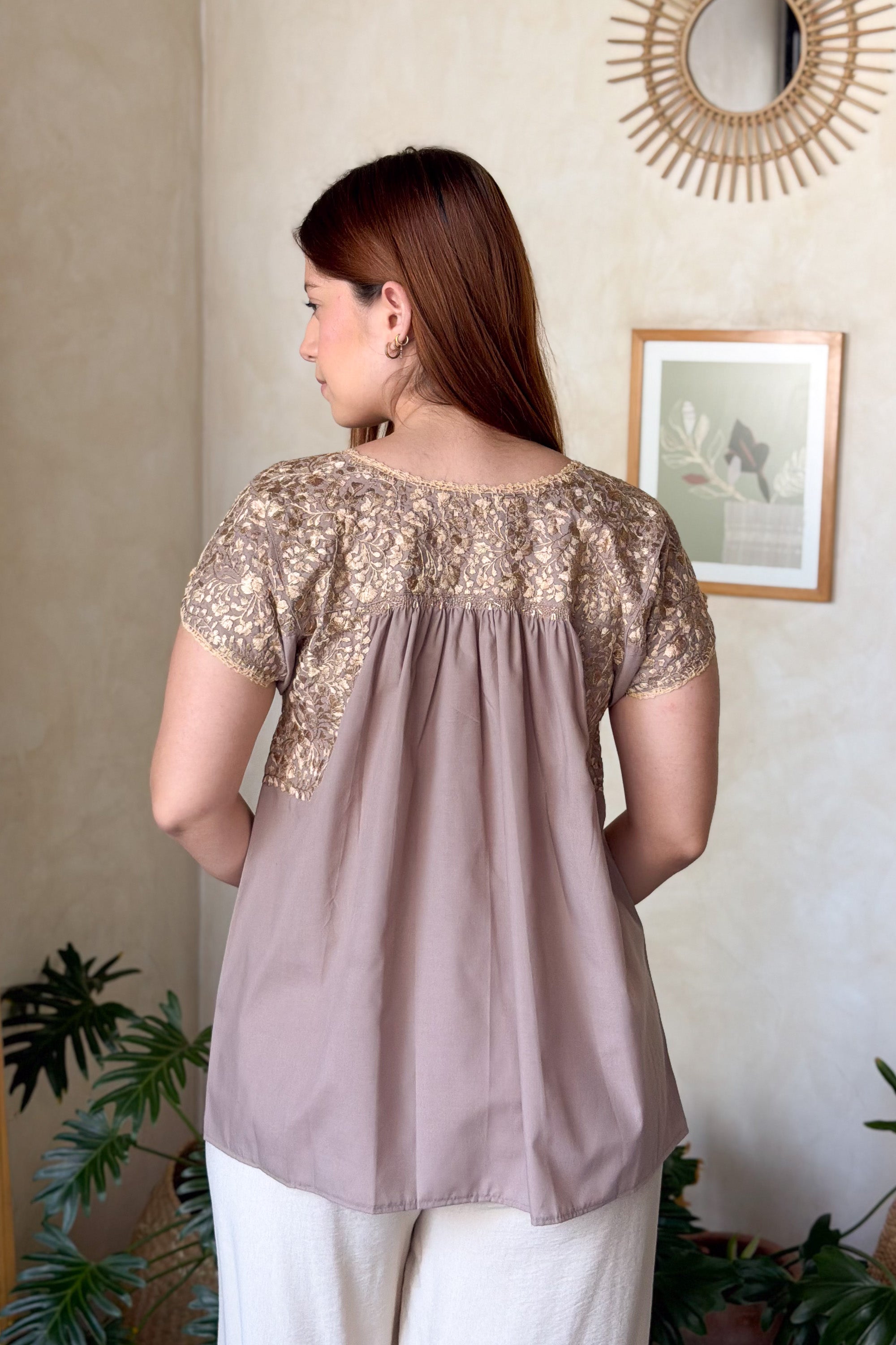 Blusa San Antonino Moka Dorado