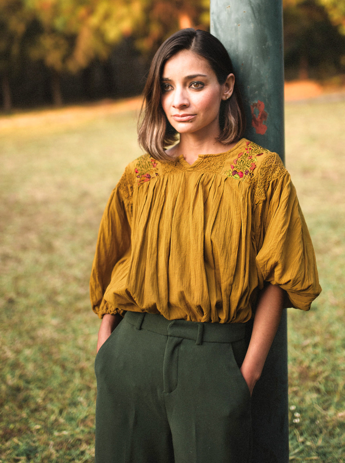 Blusa San Antonia con manga