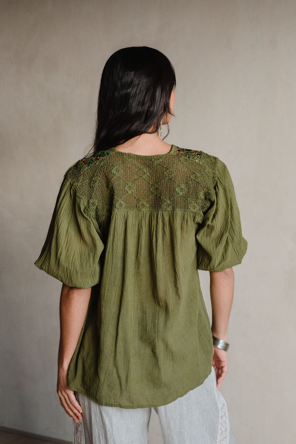 San Antonia blouse with sleeves