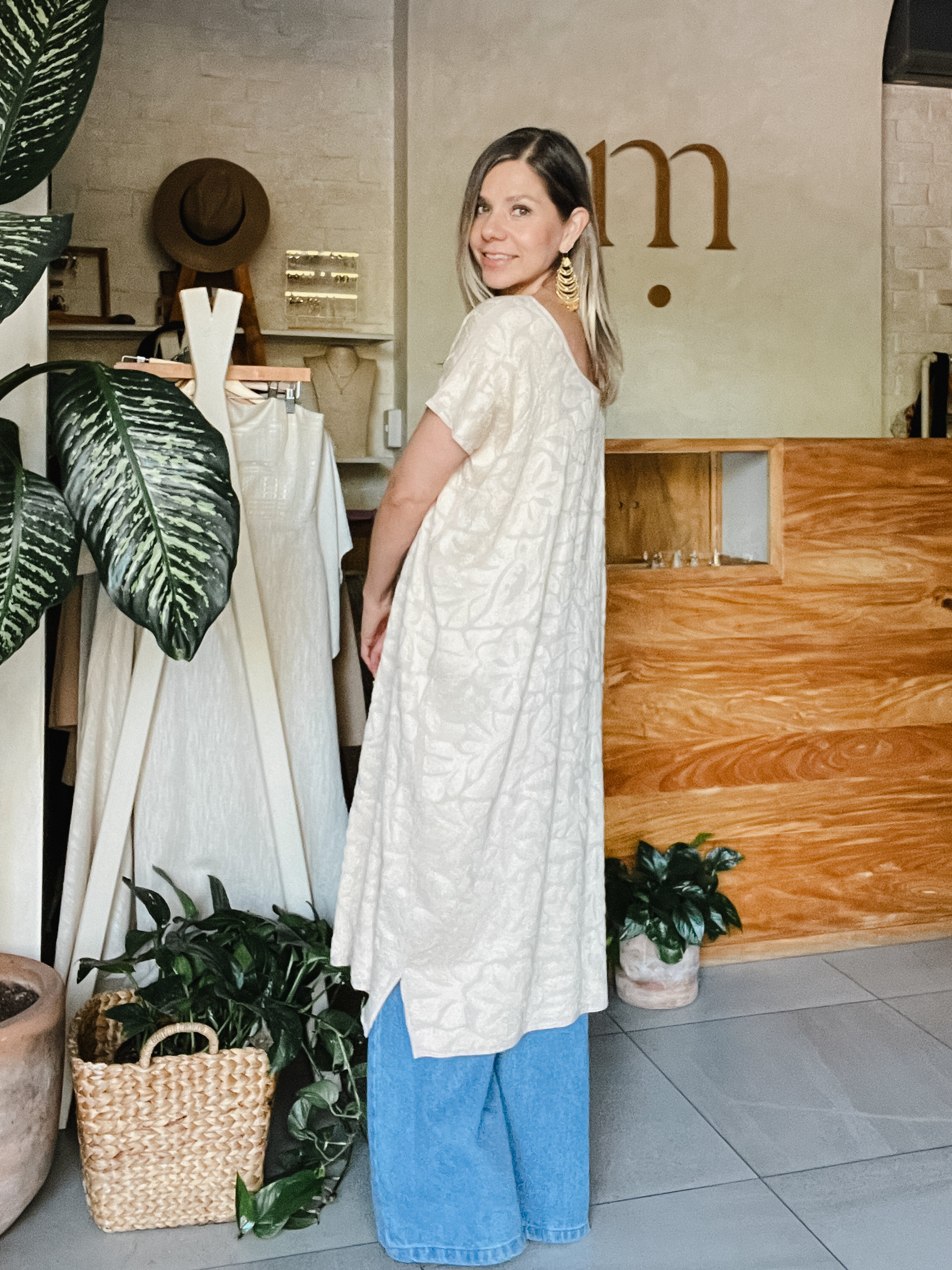 Huipil Jalapa Nude/Bone