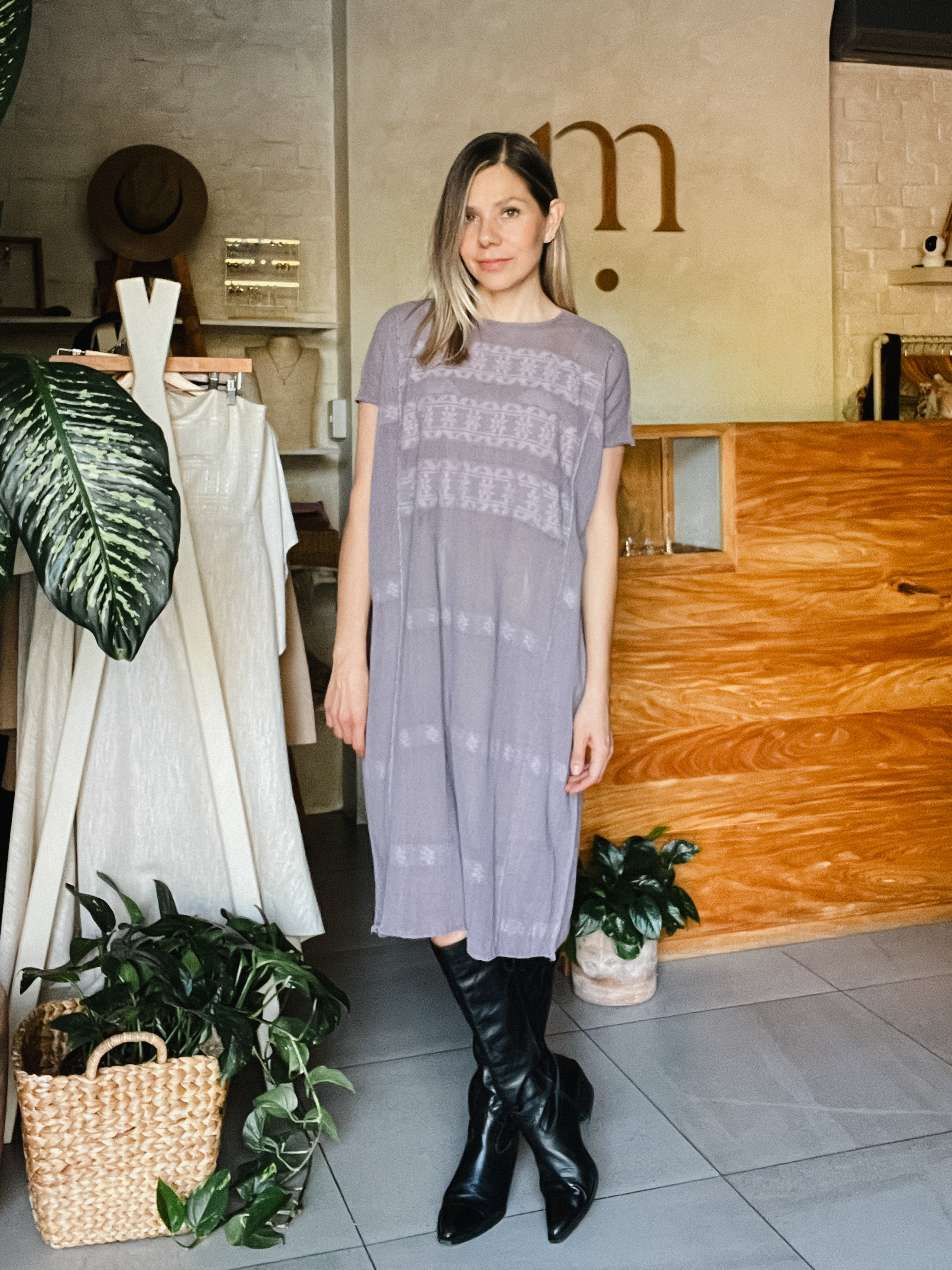 Huipil San Pedro Morado Monocromático