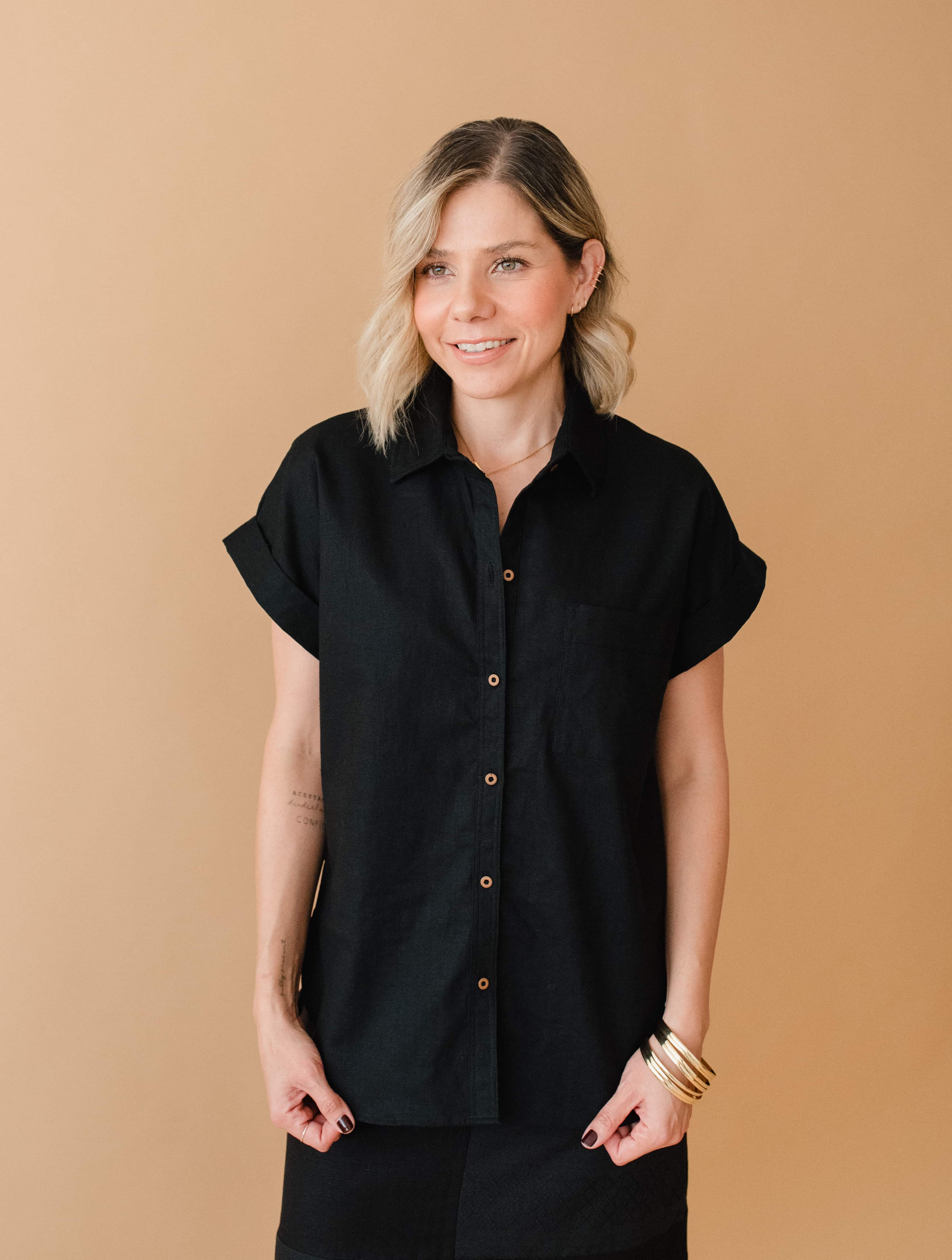 Camisa de Lino manga corta