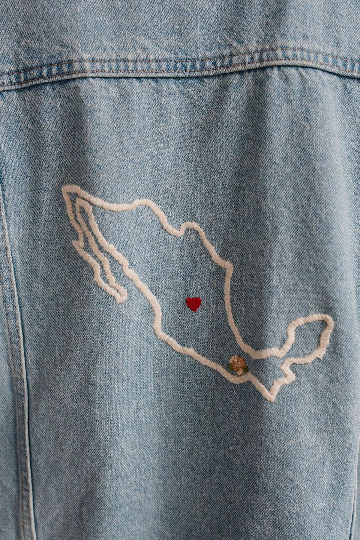 Chamarra Oversize Mezclilla Azul Claro