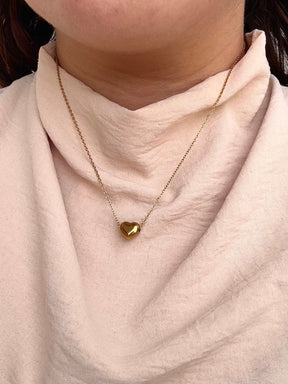 Collar Dorado Mini Corazón N4