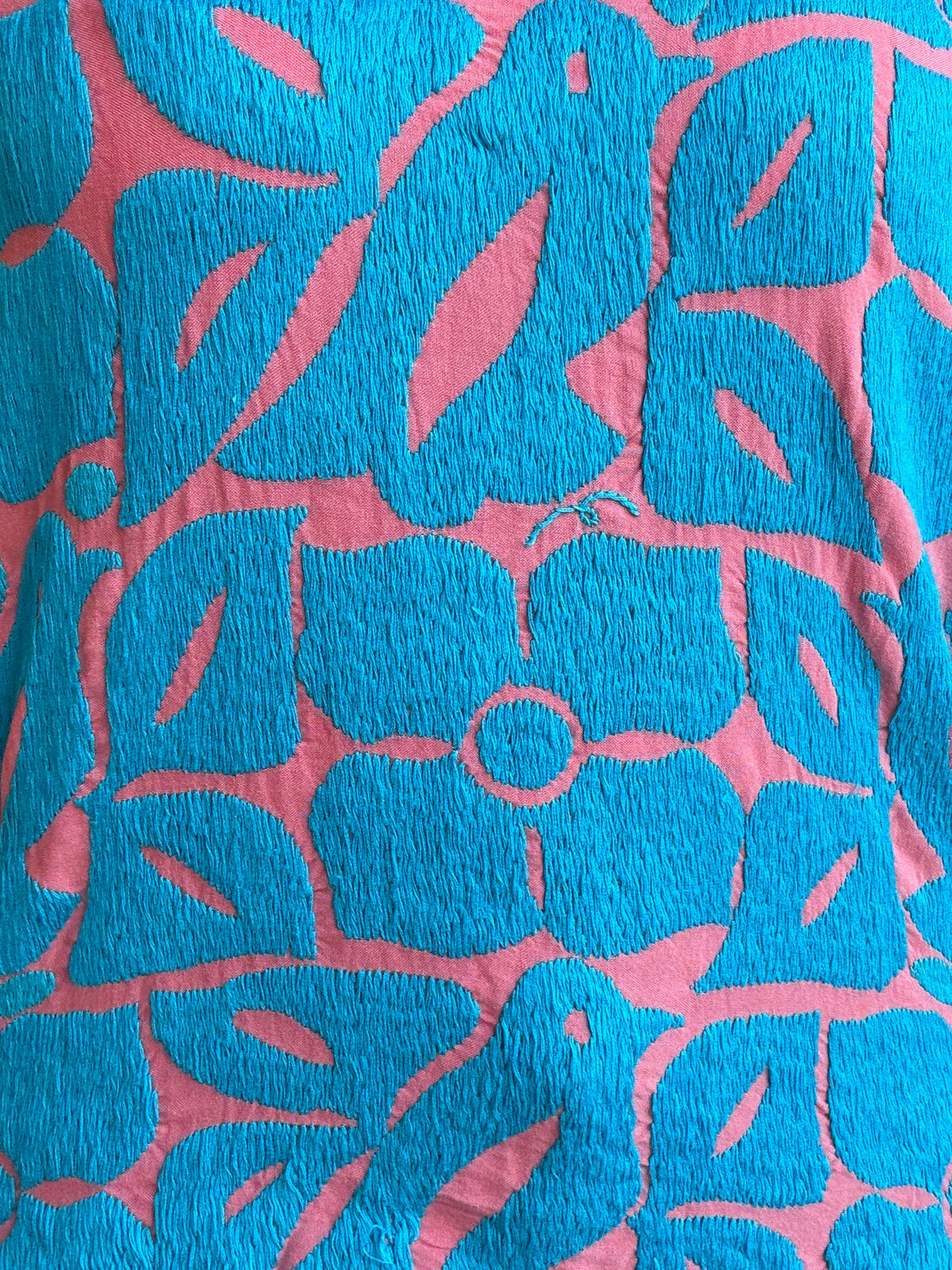 Blusa Jalapa V Coral /Azul