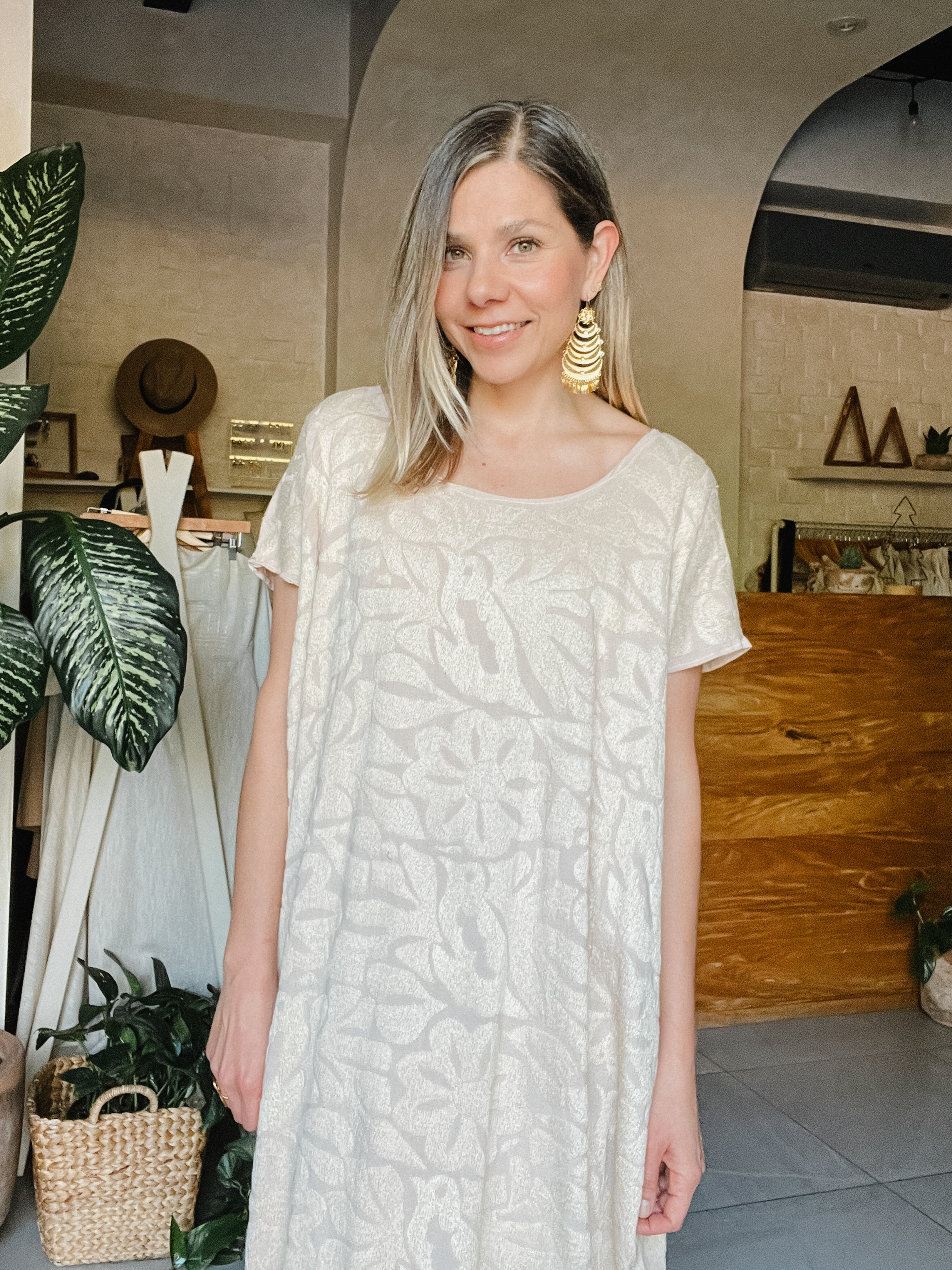 Huipil Jalapa Nude/Bone