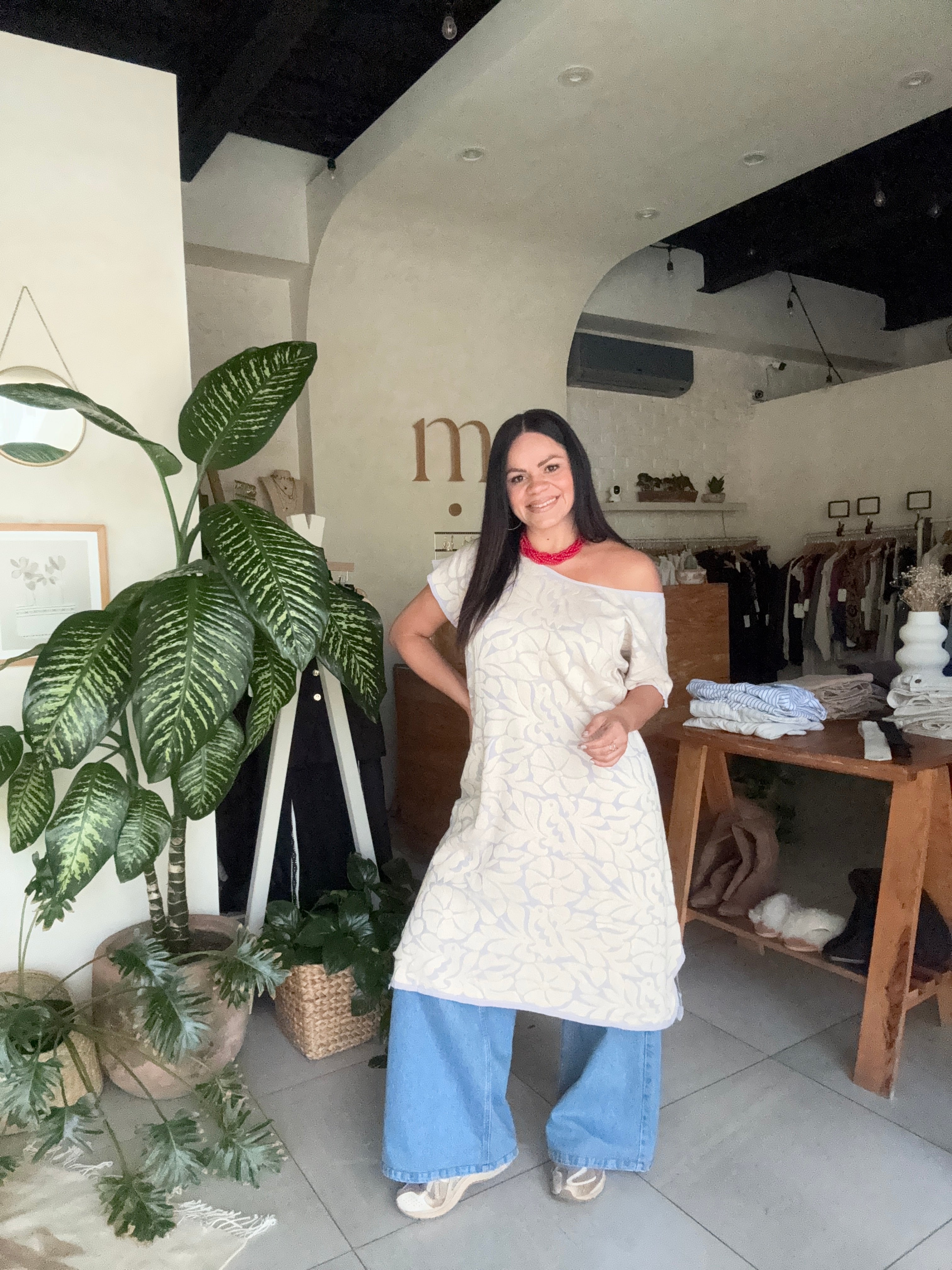 Huipil Jalapa Lila Hueso