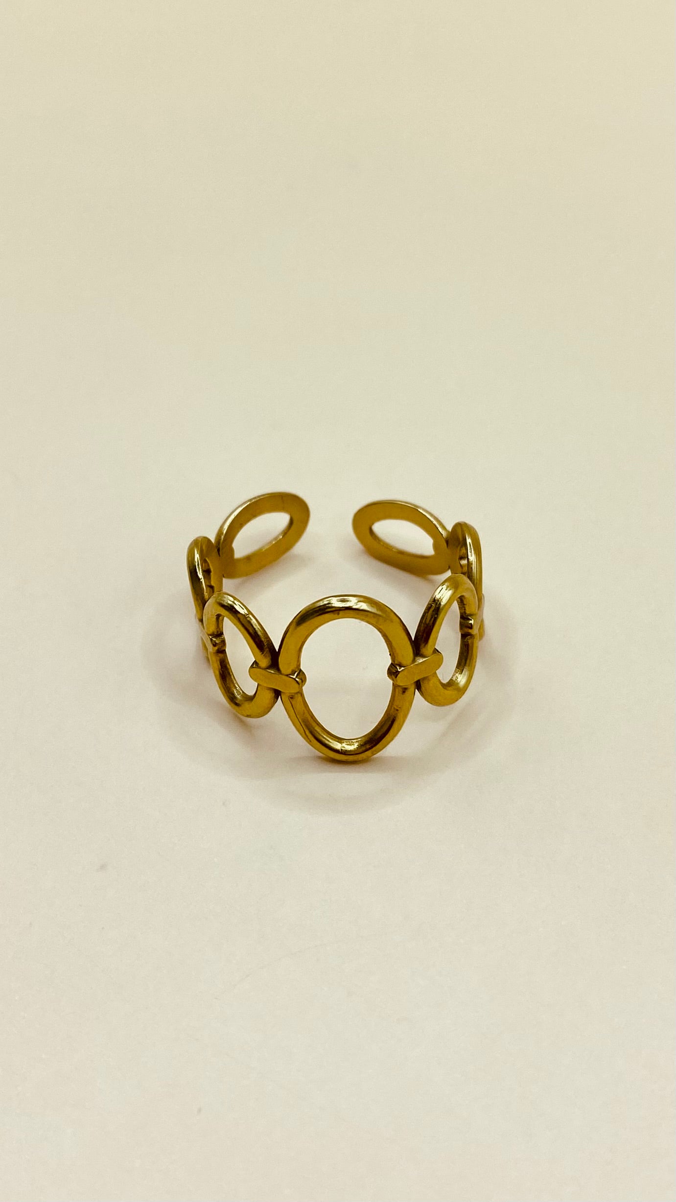 Anillo Dorado Trenza F16