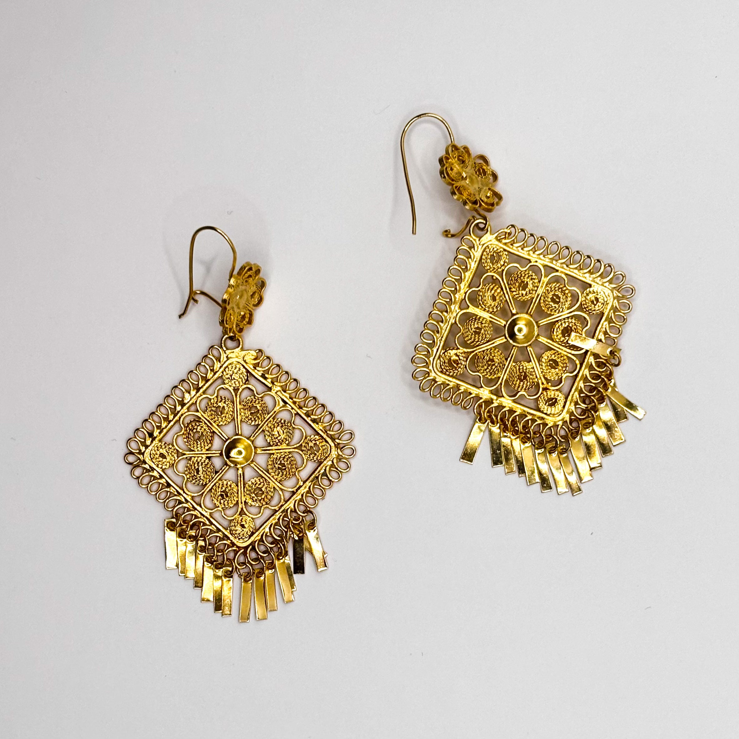 Filigranas Doradas Rombo Flor Mediana F60