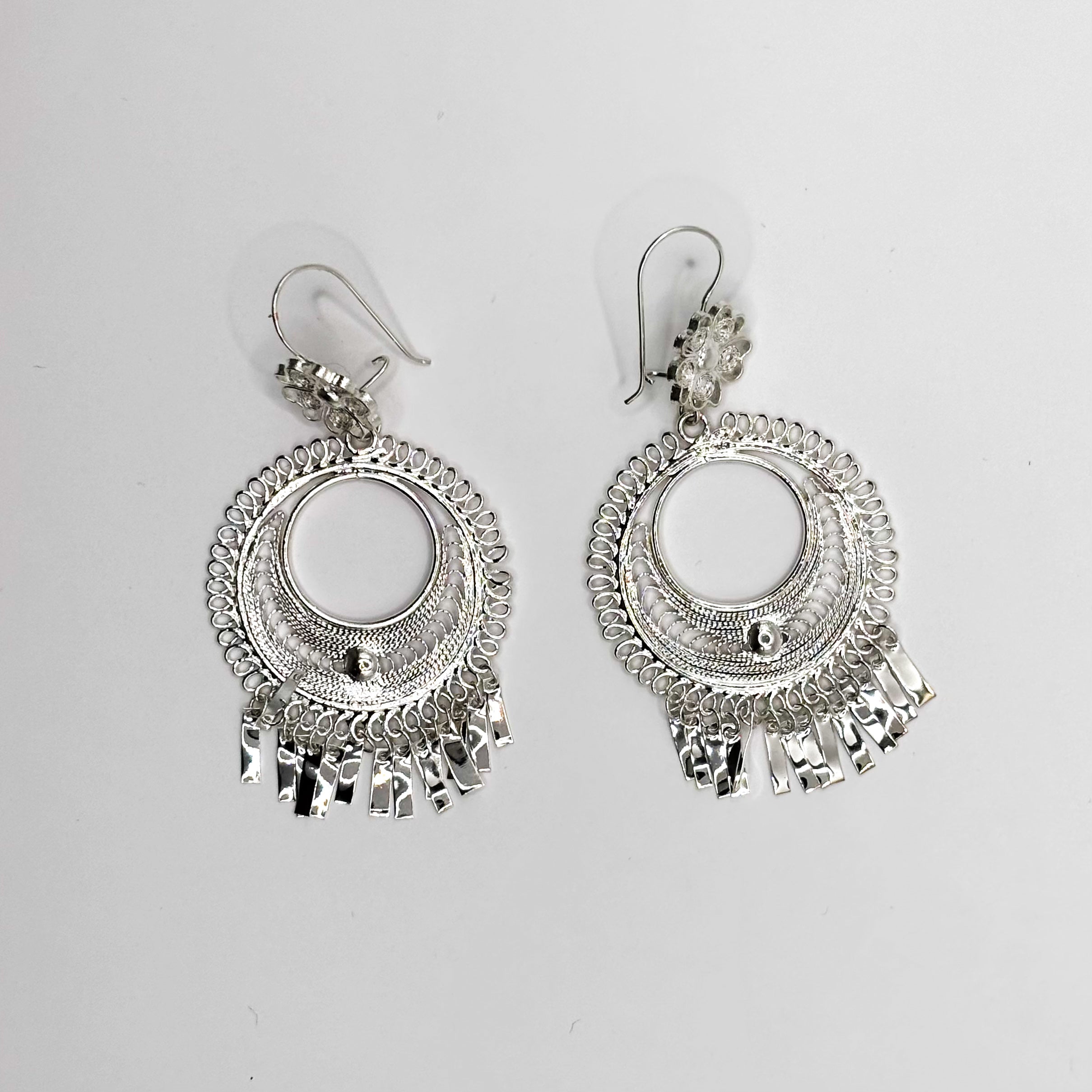 Filigranas Plateadas Redonda Hueca Mediana F59