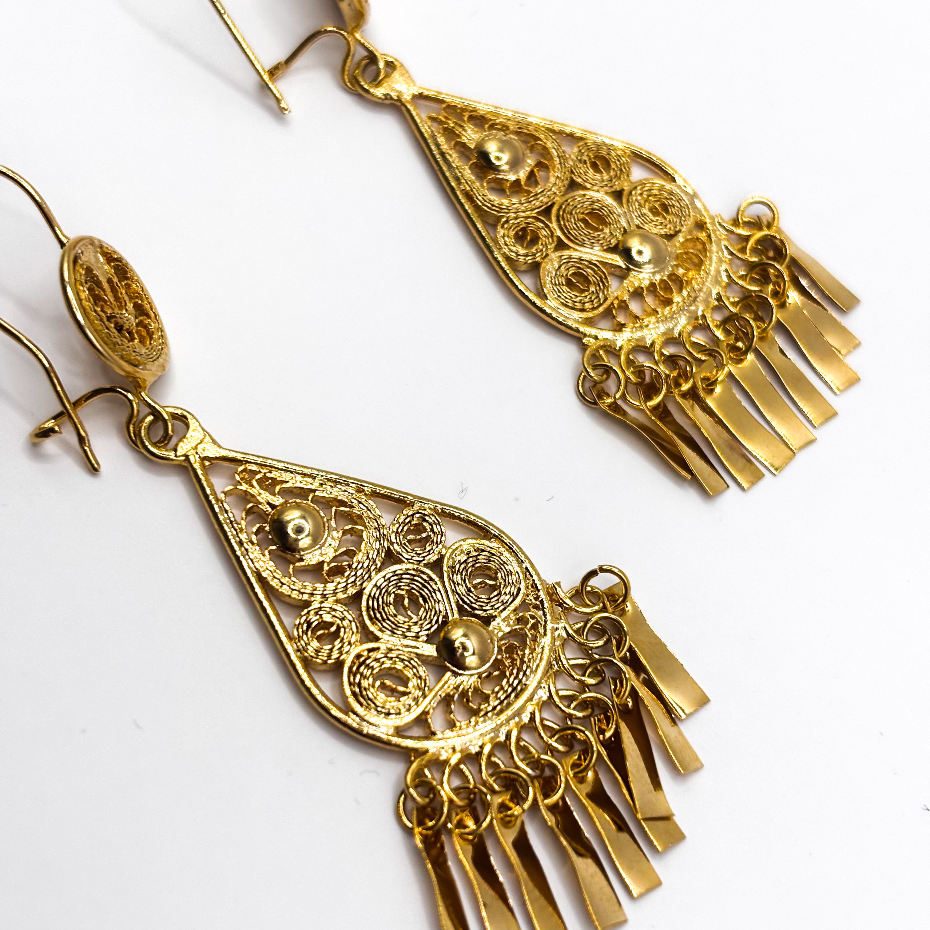 Filigranas Doradas Gota Media Flor Chica F56