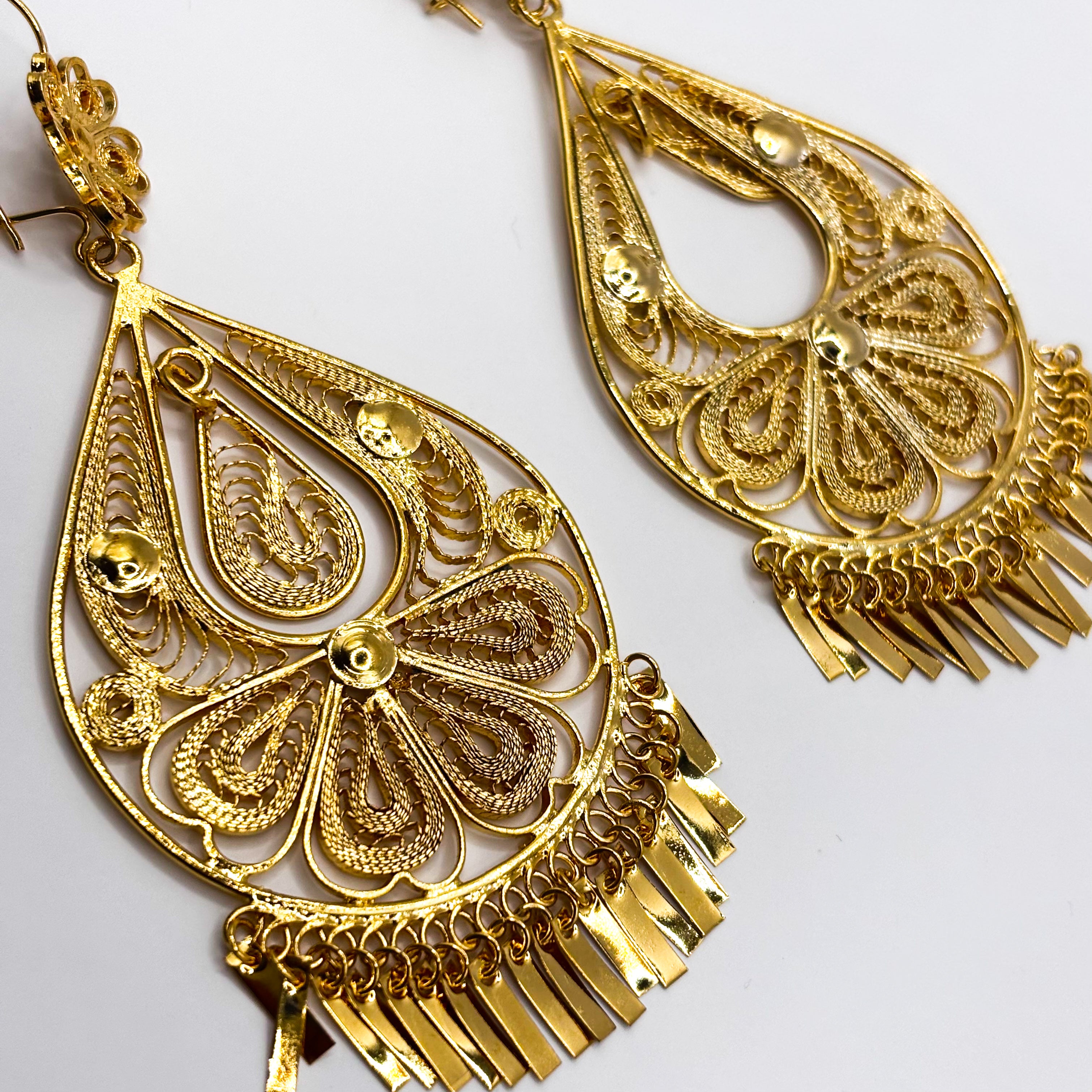 Filigranas Doradas Gota Media Flor Grande F55