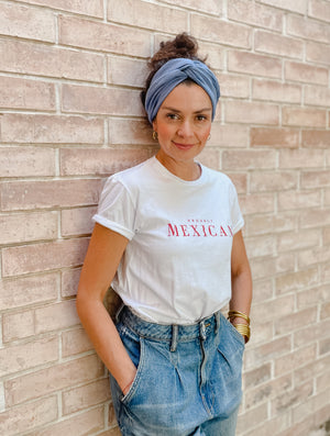 Mexicanartes Bandana para Cabello Plumbago