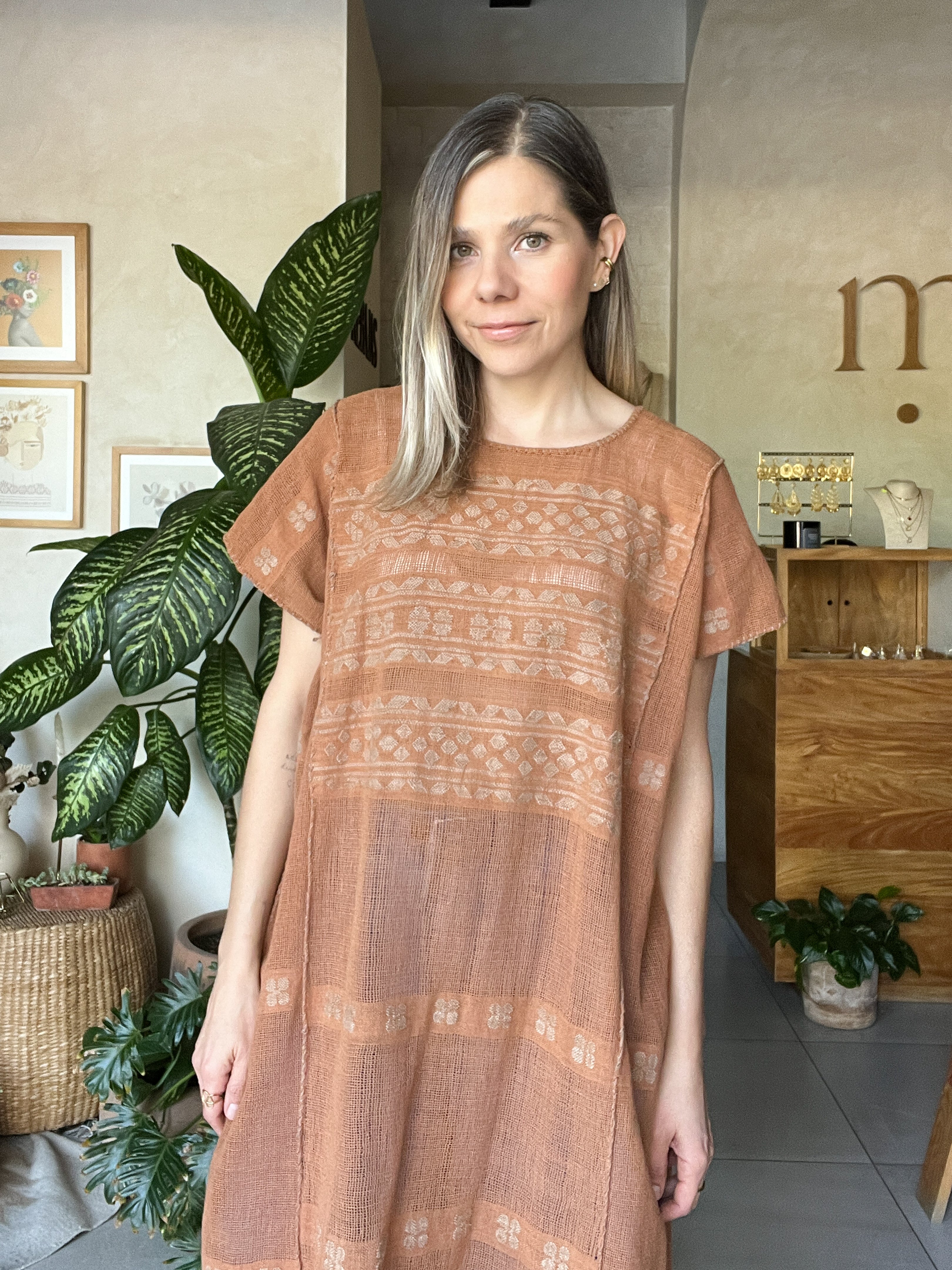 Huipil San Pedro Ladrillo Gris