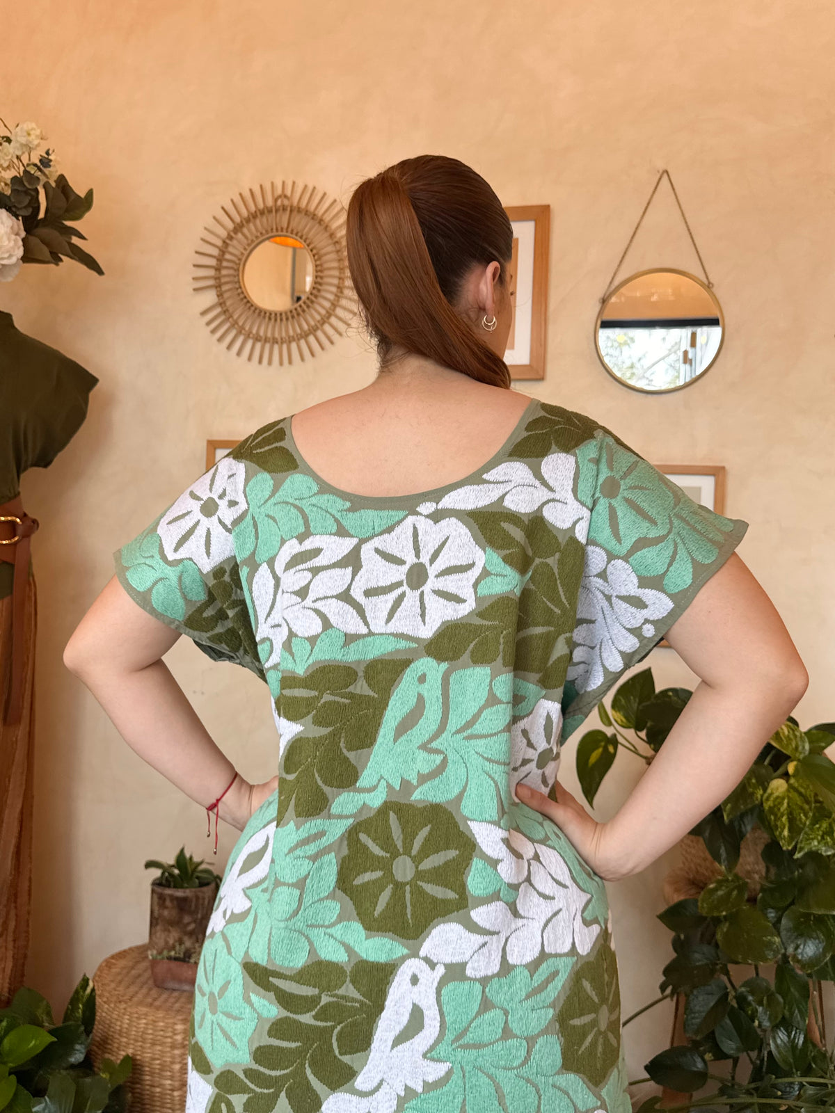 Huipil Jalapa Green/Greens and Aqua