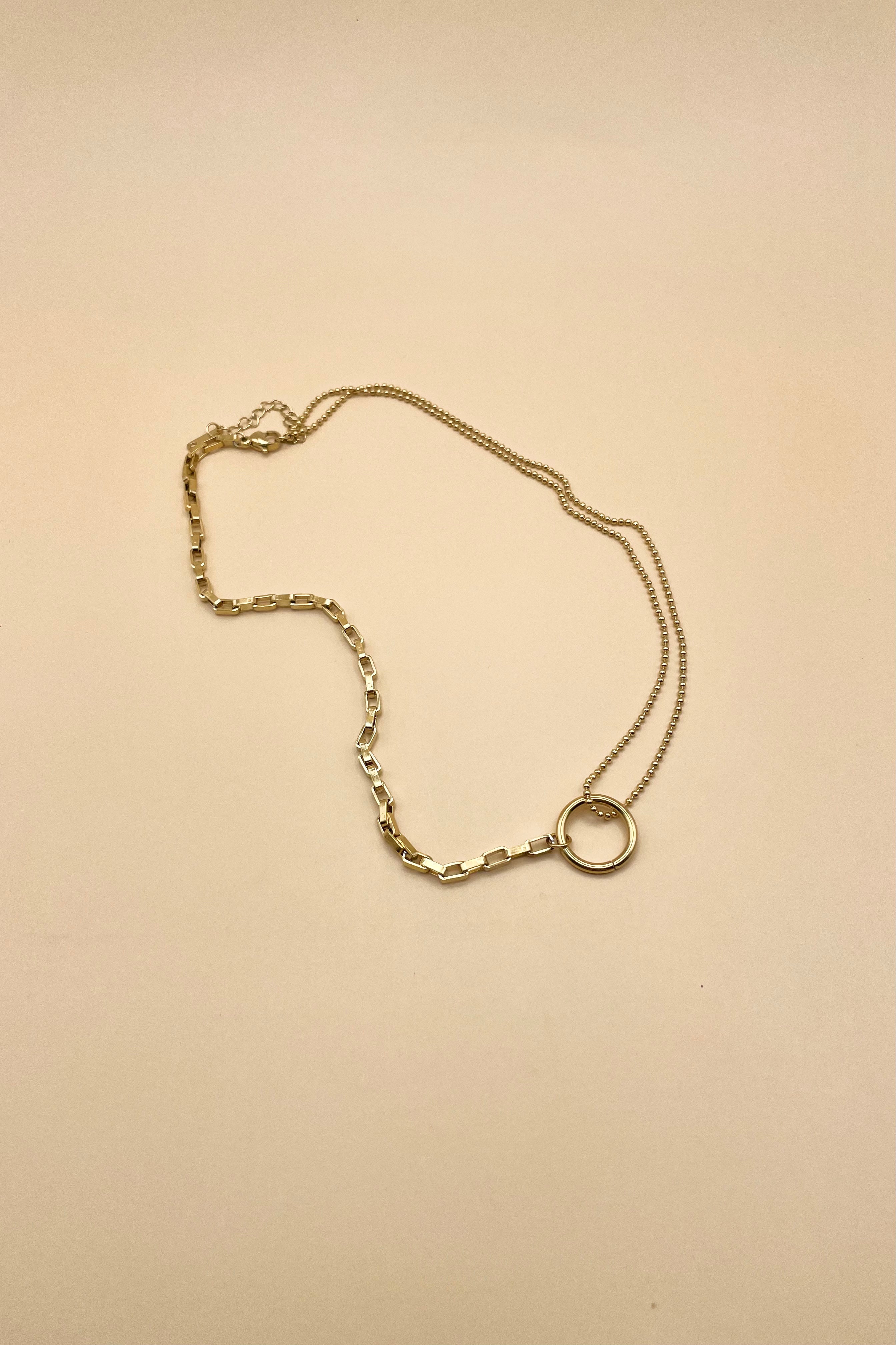 Collar Argolla Dorado G8