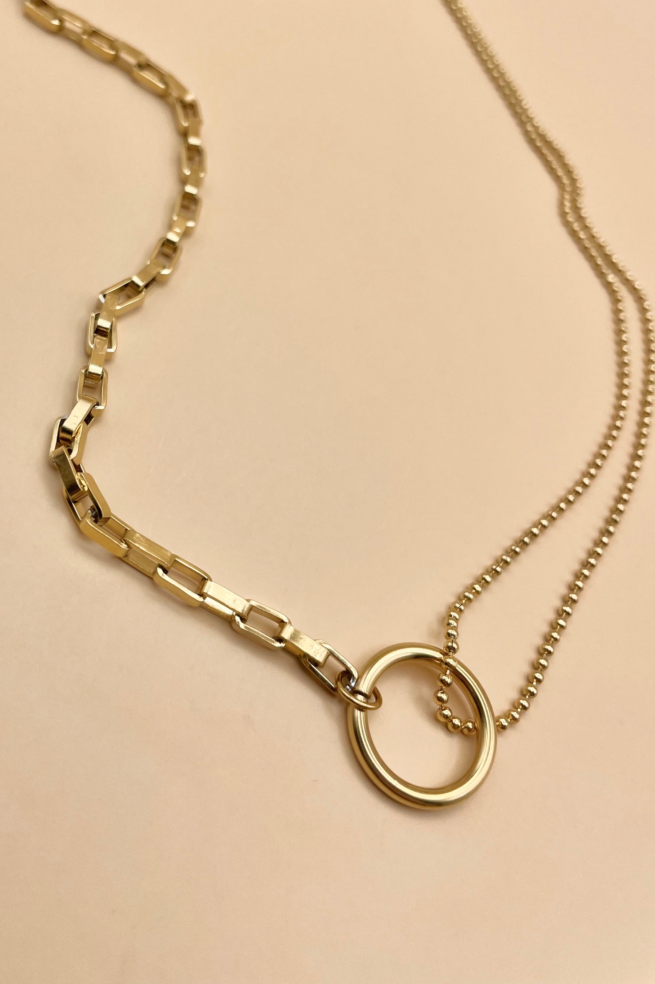 Collar Argolla Dorado G8