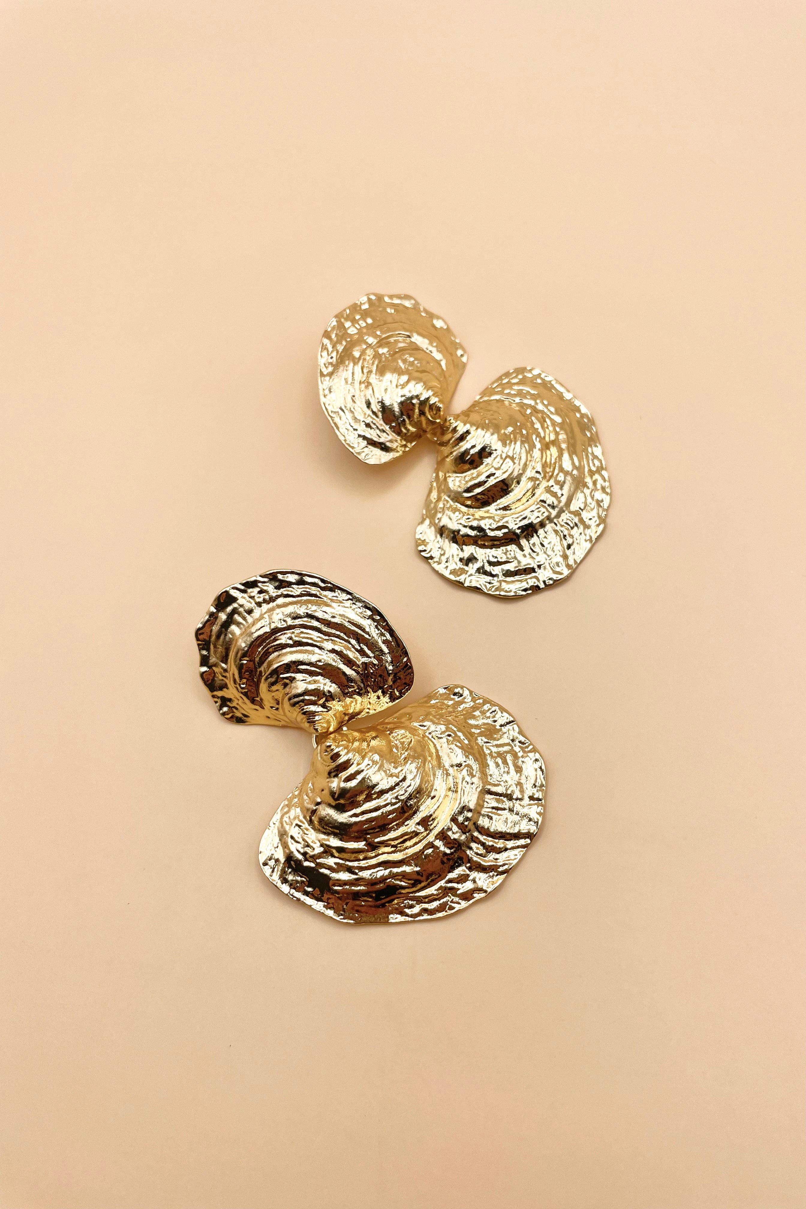 Aretes Conchas Doradas G20