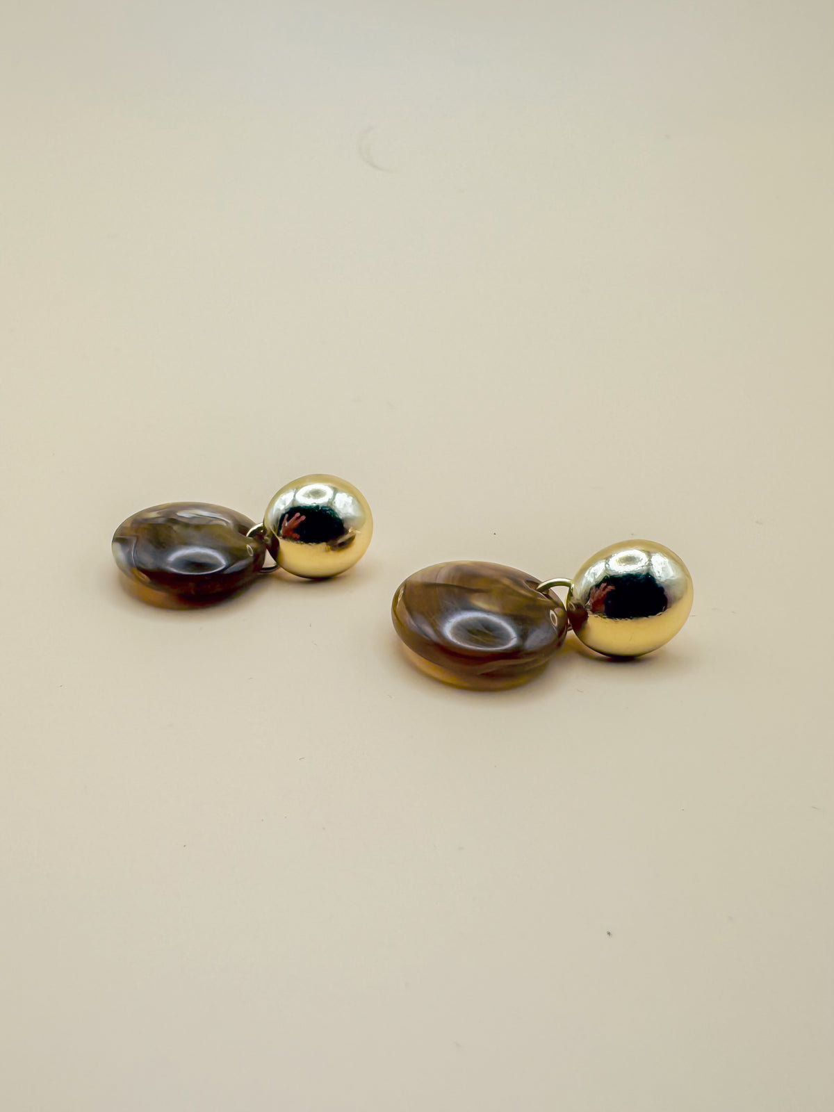 Aretes Café/Dorado A10